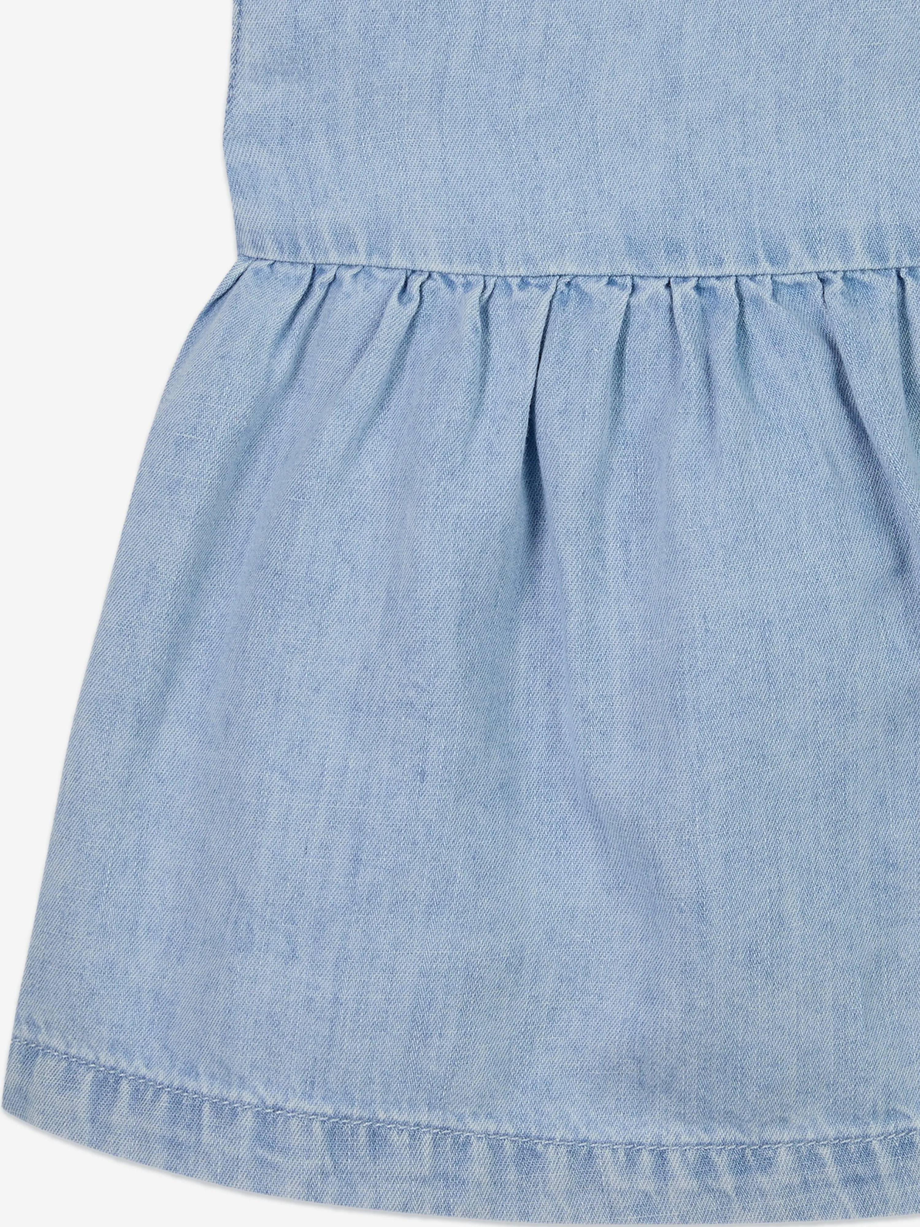 Baby Girls Lightweight Denim Dress in Blue