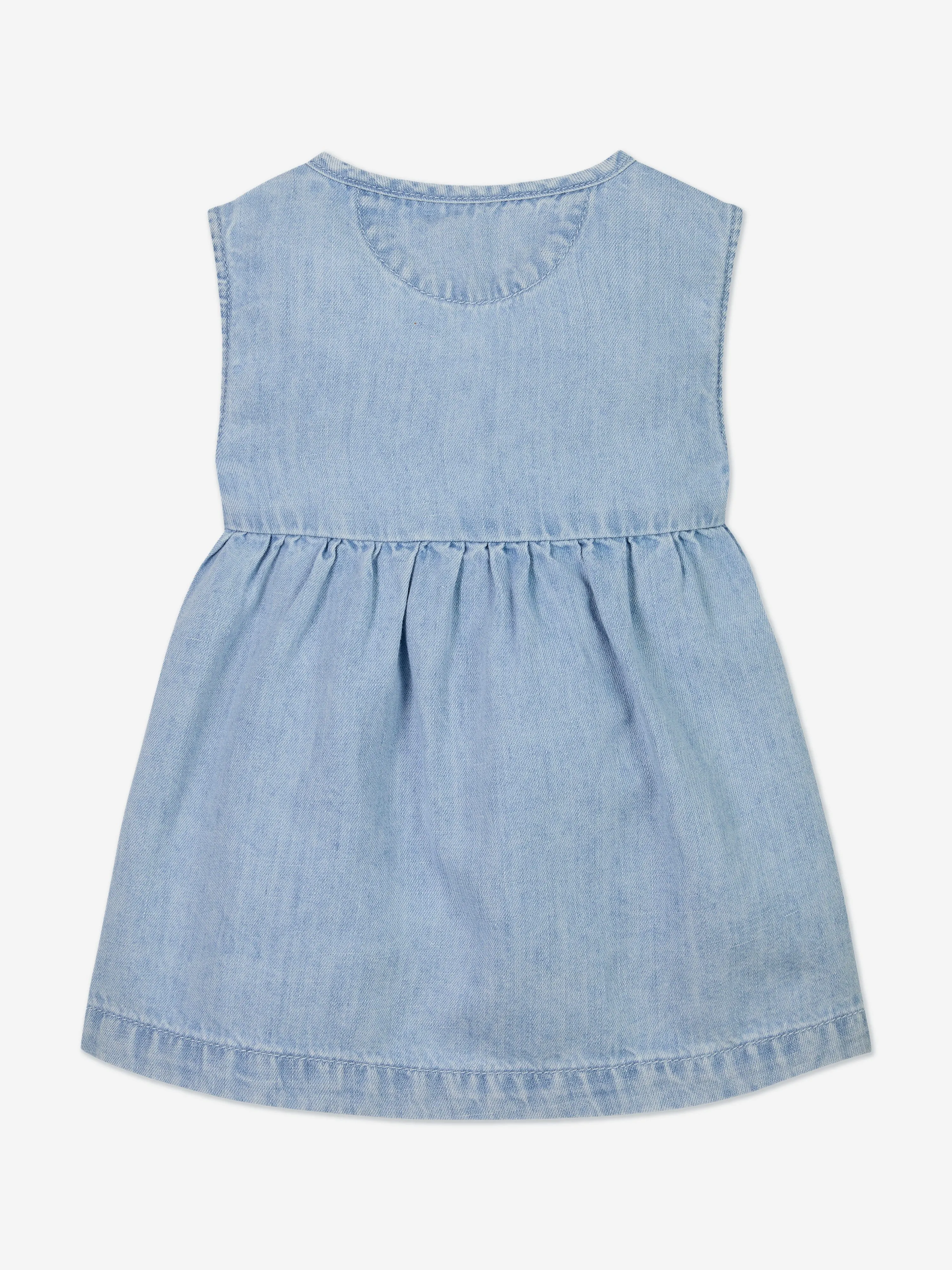 Baby Girls Lightweight Denim Dress in Blue