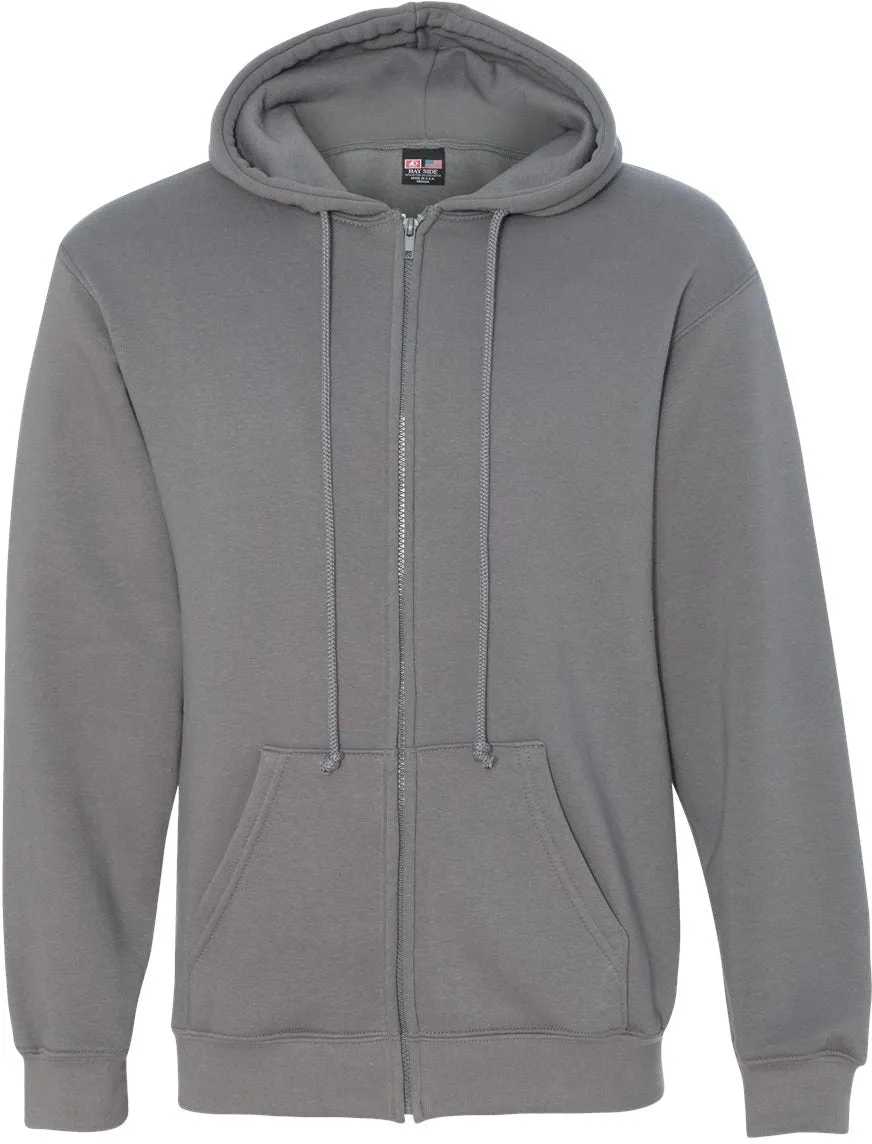 Bayside USA-Made FullZip Hooded Sweatshirt