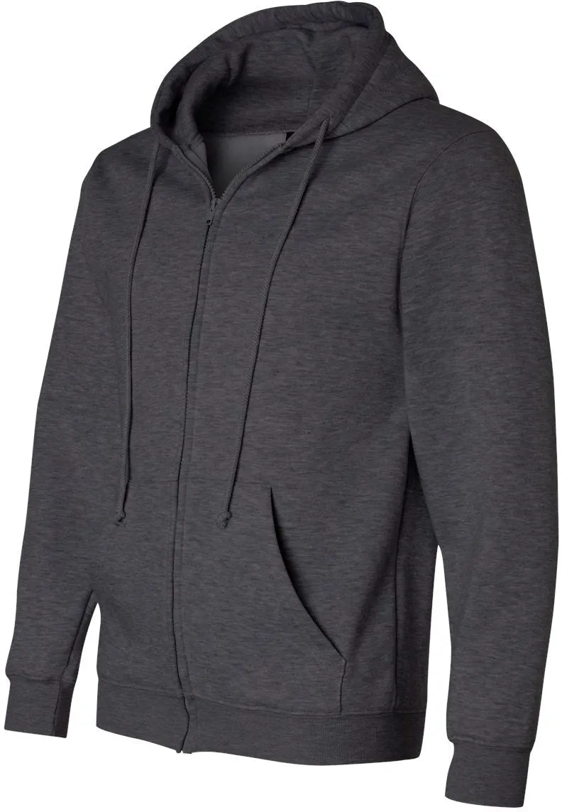 Bayside USA-Made FullZip Hooded Sweatshirt