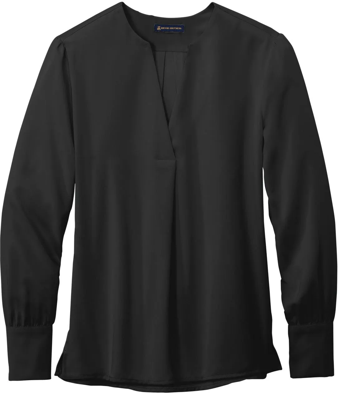 Brooks Brothers Ladies Open-Neck Satin Blouse