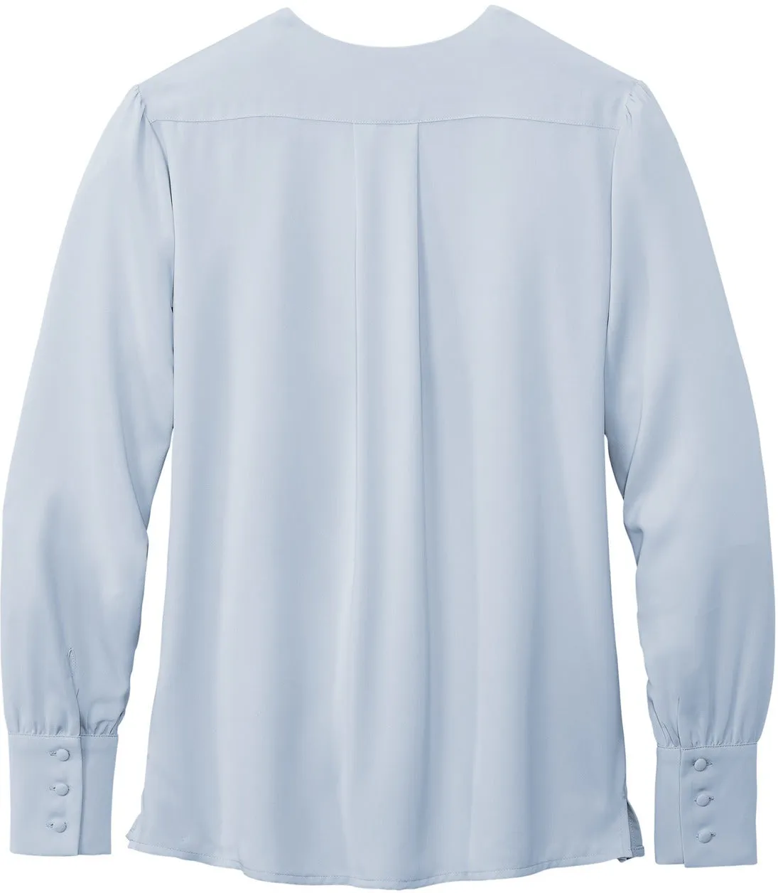 Brooks Brothers Ladies Open-Neck Satin Blouse