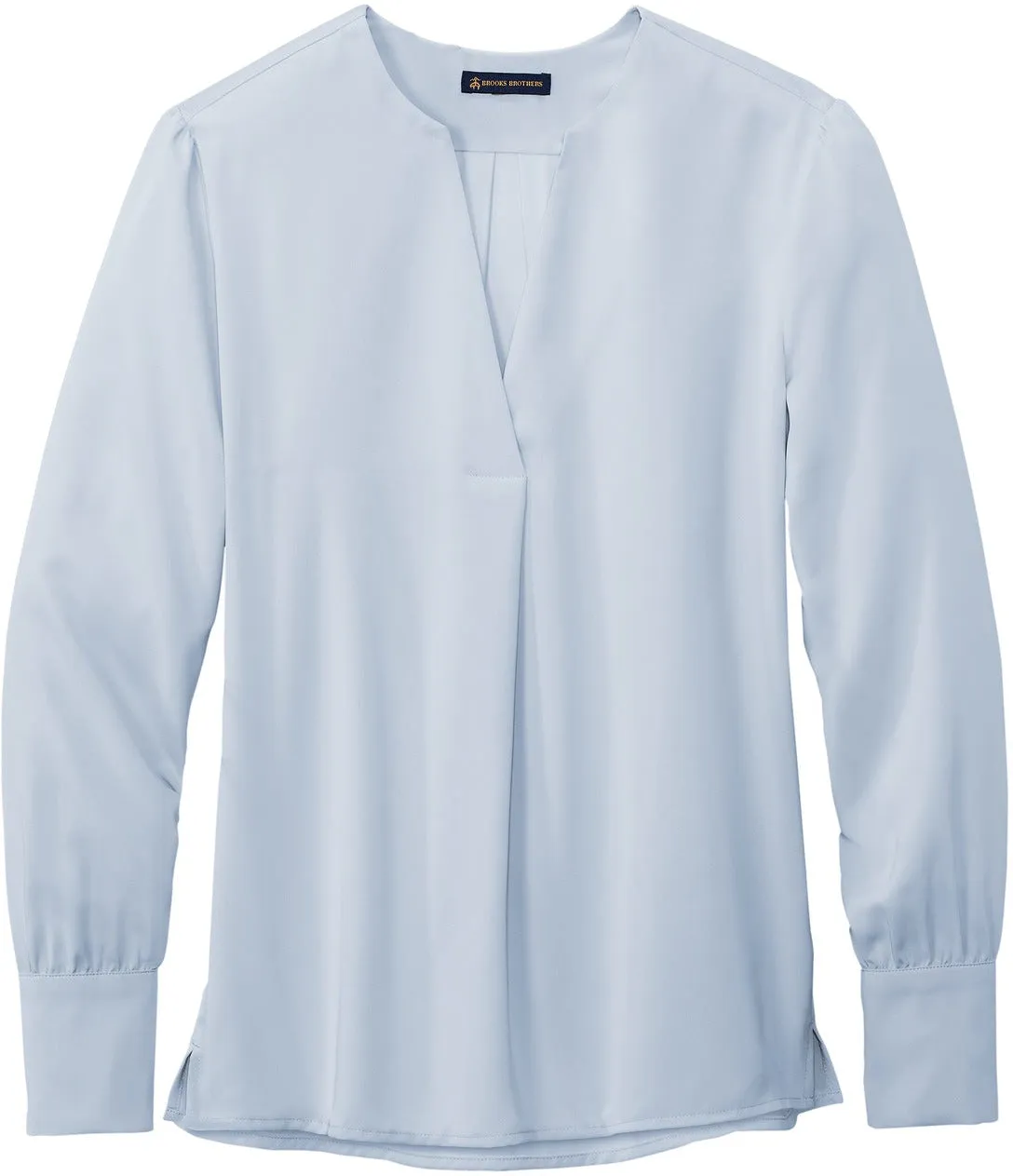 Brooks Brothers Ladies Open-Neck Satin Blouse