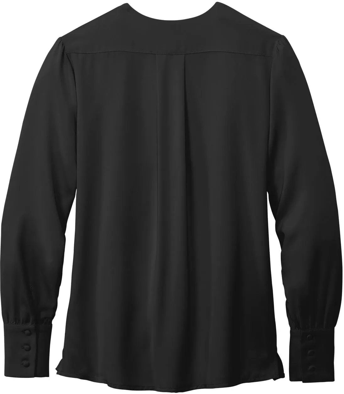 Brooks Brothers Ladies Open-Neck Satin Blouse