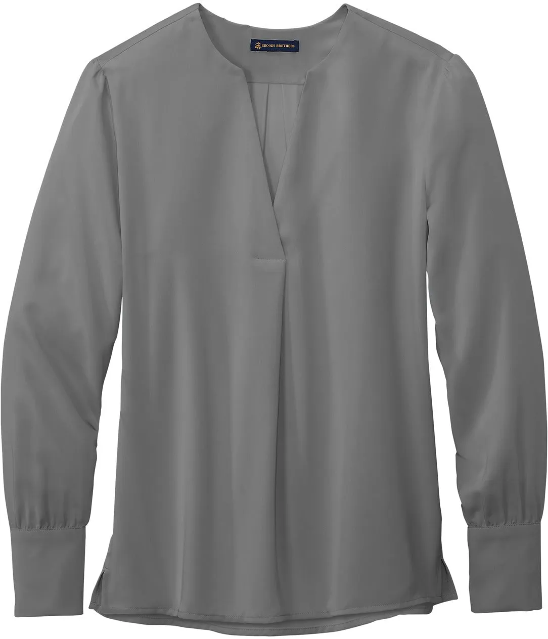 Brooks Brothers Ladies Open-Neck Satin Blouse
