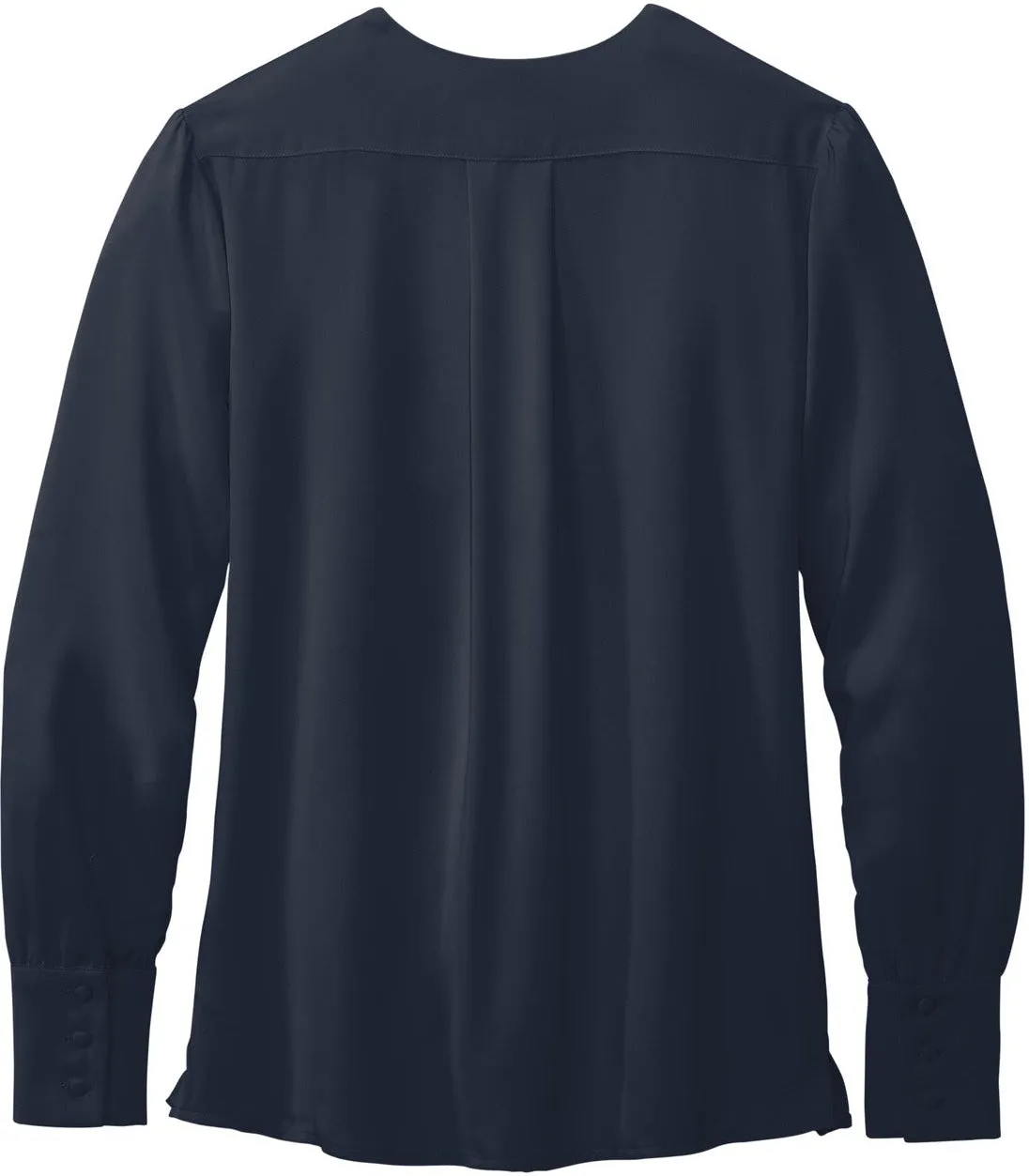 Brooks Brothers Ladies Open-Neck Satin Blouse