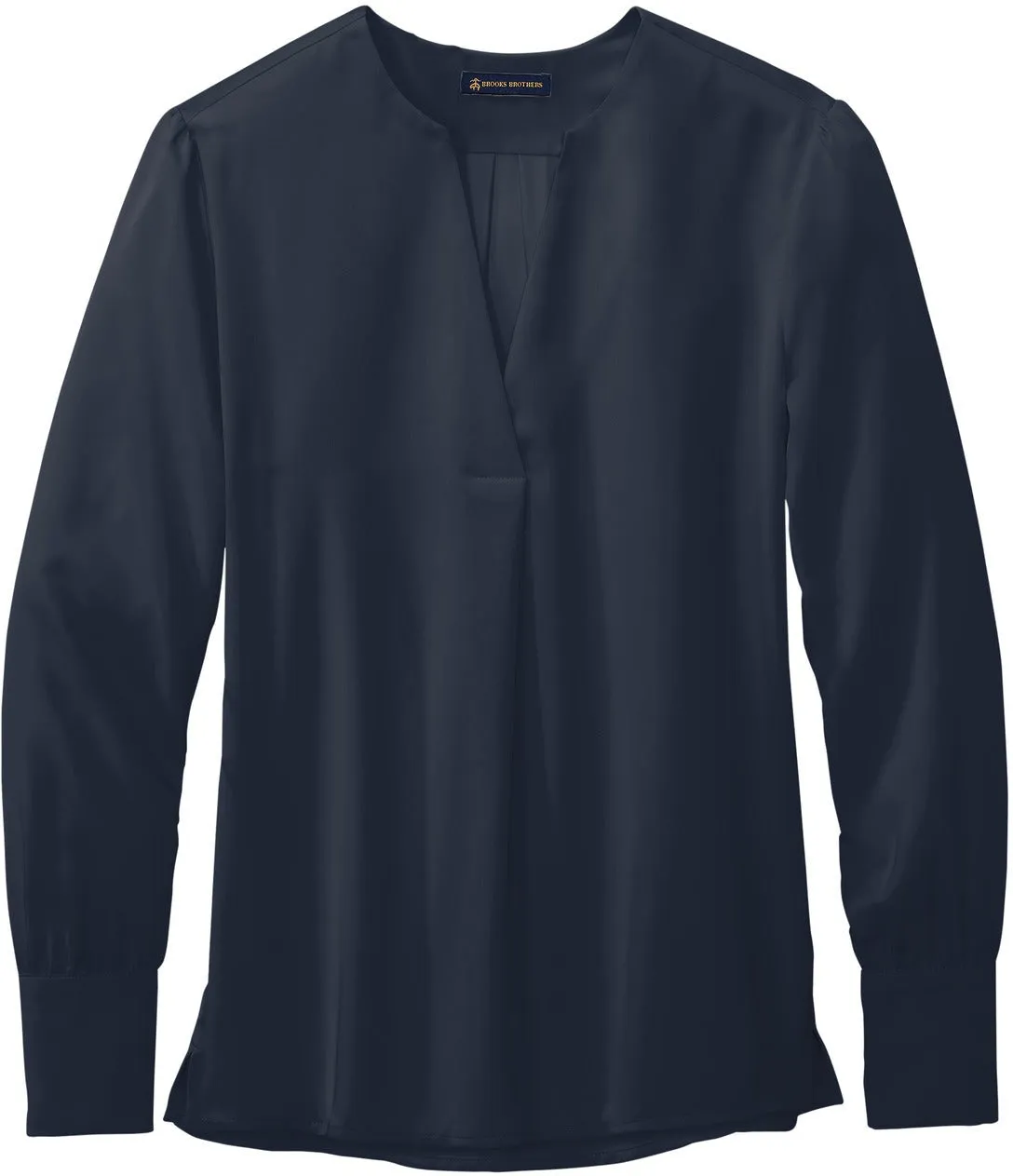 Brooks Brothers Ladies Open-Neck Satin Blouse