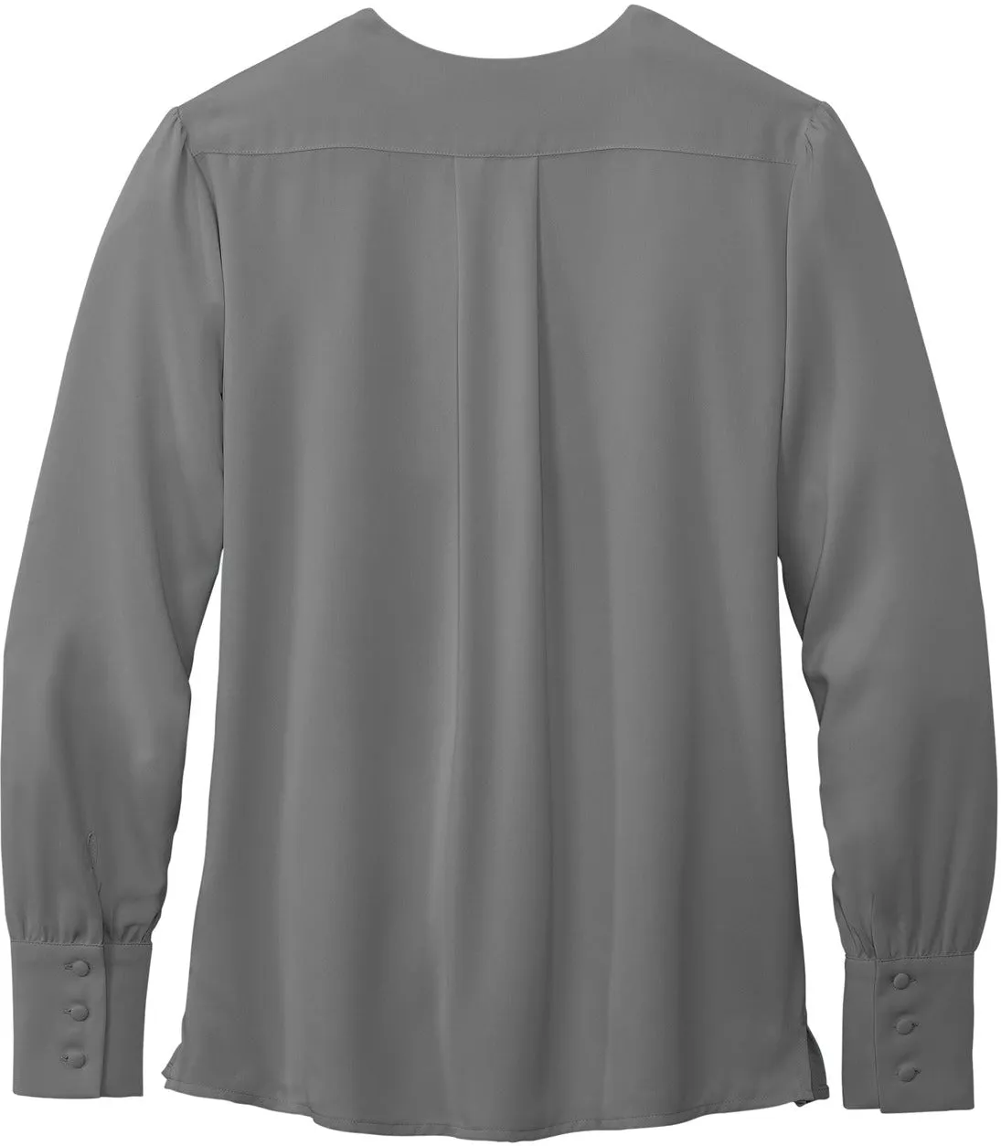 Brooks Brothers Ladies Open-Neck Satin Blouse