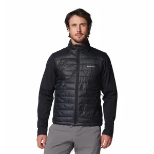 Columbia Men Black Omni-Shield Tech Hybrid Softshell Jacket