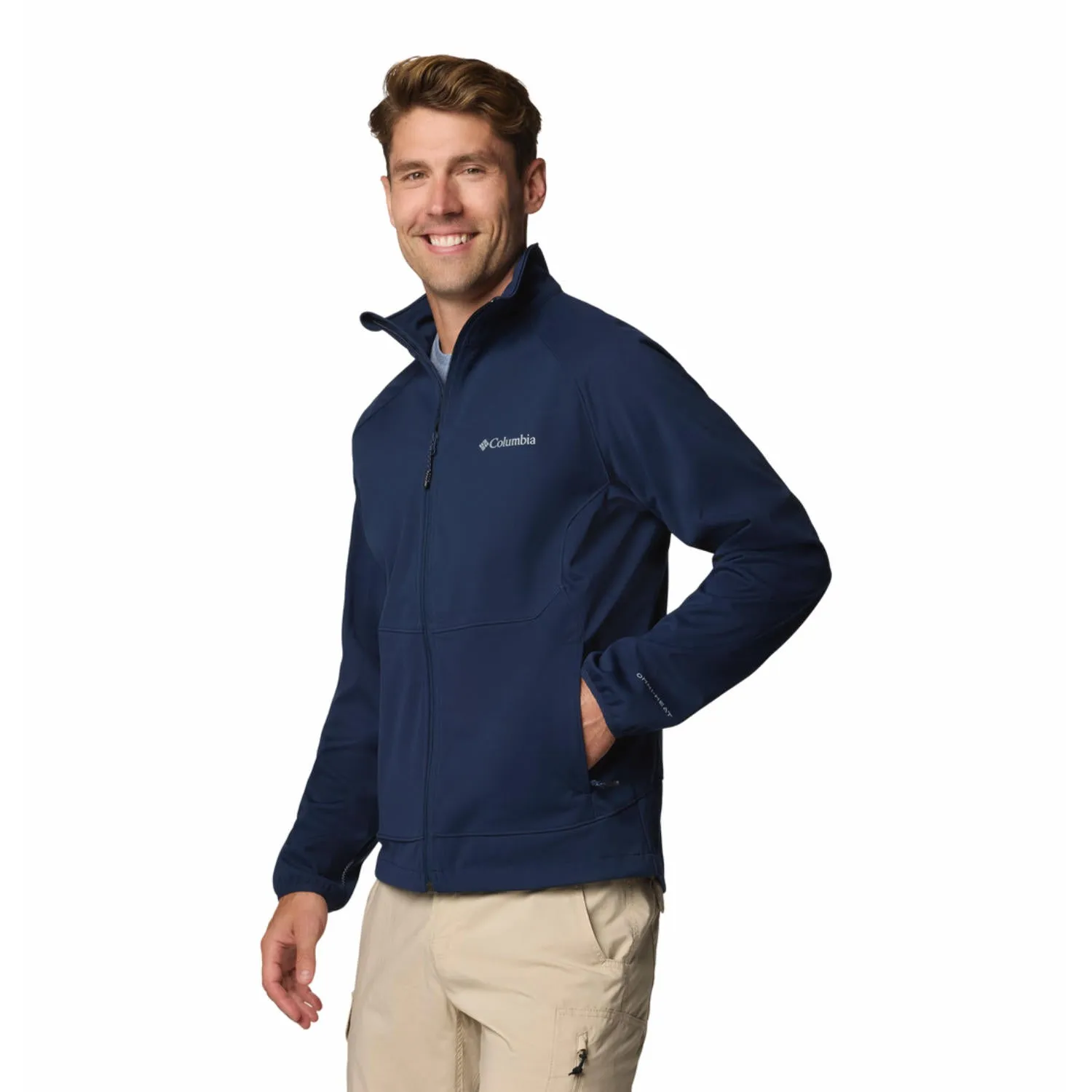 Columbia Men Blue Omni-Heat Infinity Canyon Meadows II Softshell Jacket