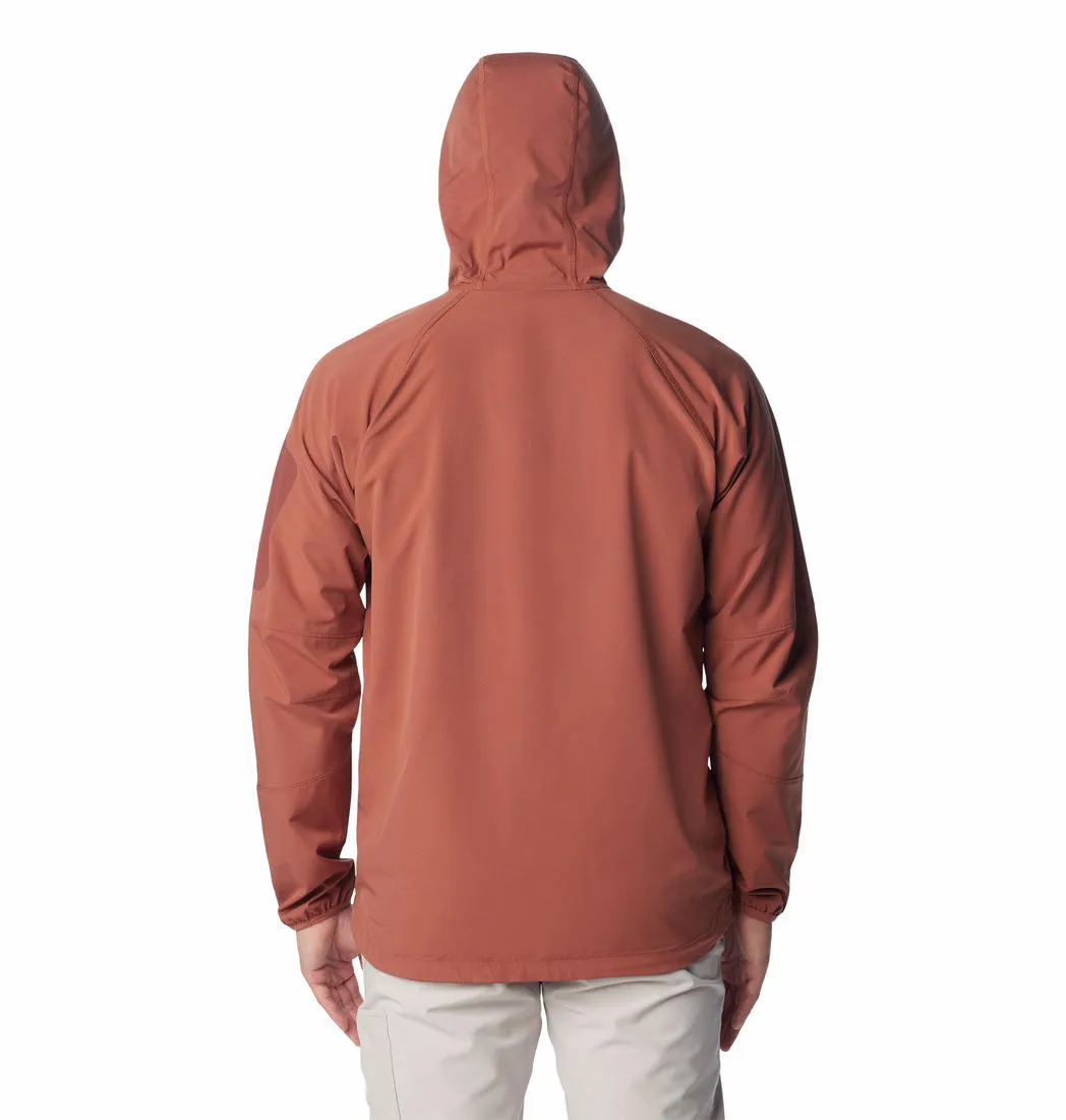 Columbia Men Brown Omni-Shield Tall Heights Hooded Softshell Jacket