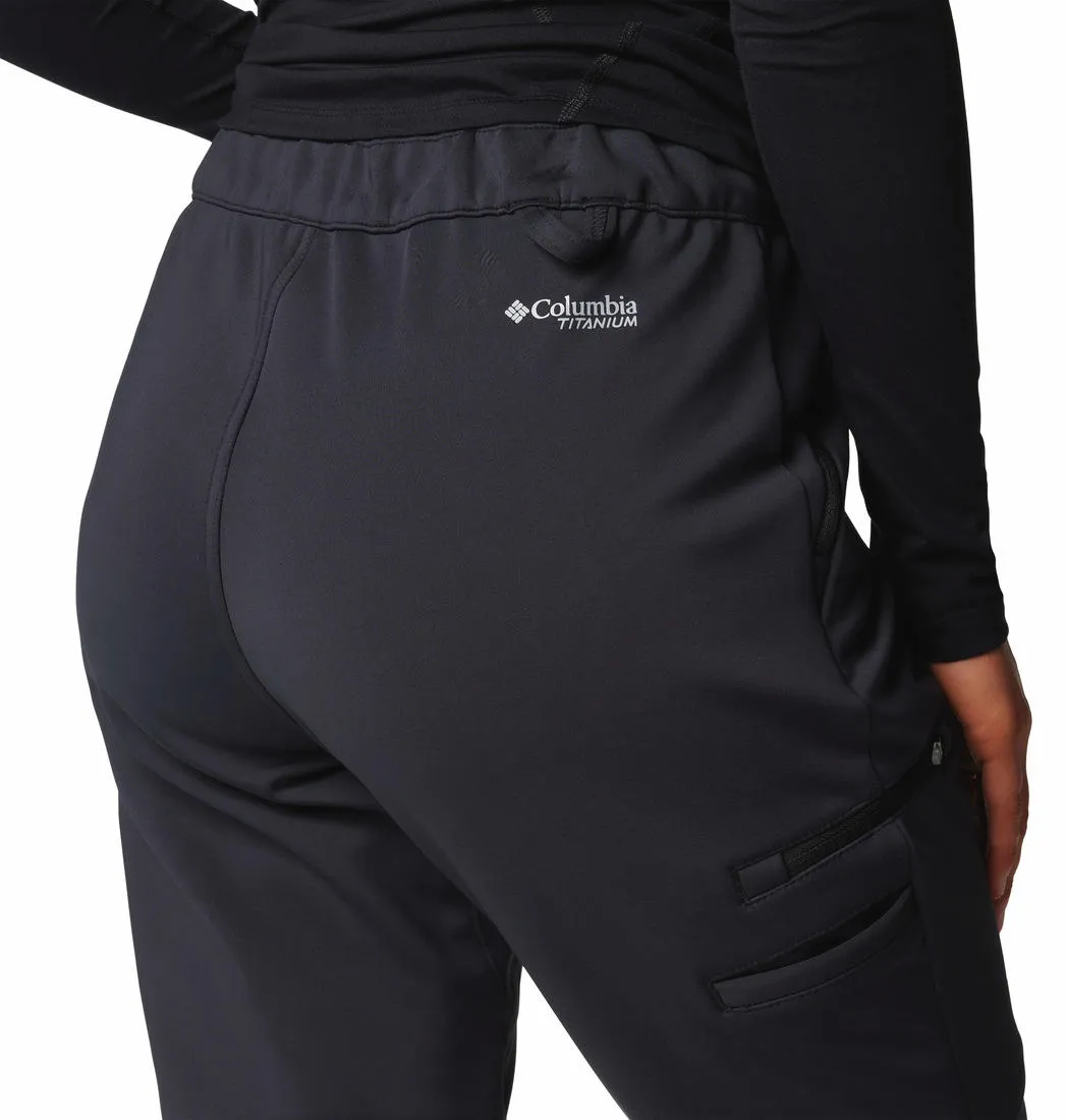 Columbia Women Black Omni-Shield Vast Canyon High-Rise Softshell Pant