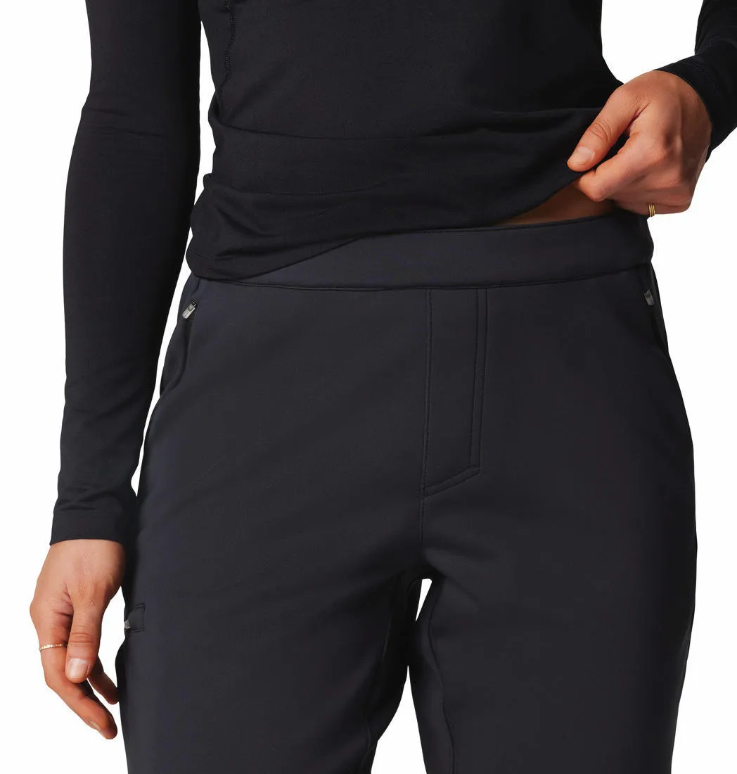 Columbia Women Black Omni-Shield Vast Canyon High-Rise Softshell Pant