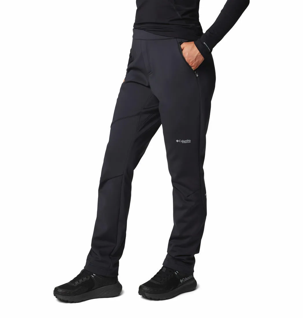 Columbia Women Black Omni-Shield Vast Canyon High-Rise Softshell Pant