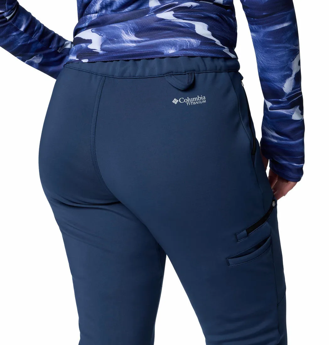 Columbia Women Navy Blue Omni-Shield Vast Canyon High-Rise Softshell Pant