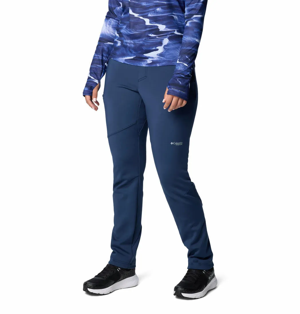 Columbia Women Navy Blue Omni-Shield Vast Canyon High-Rise Softshell Pant