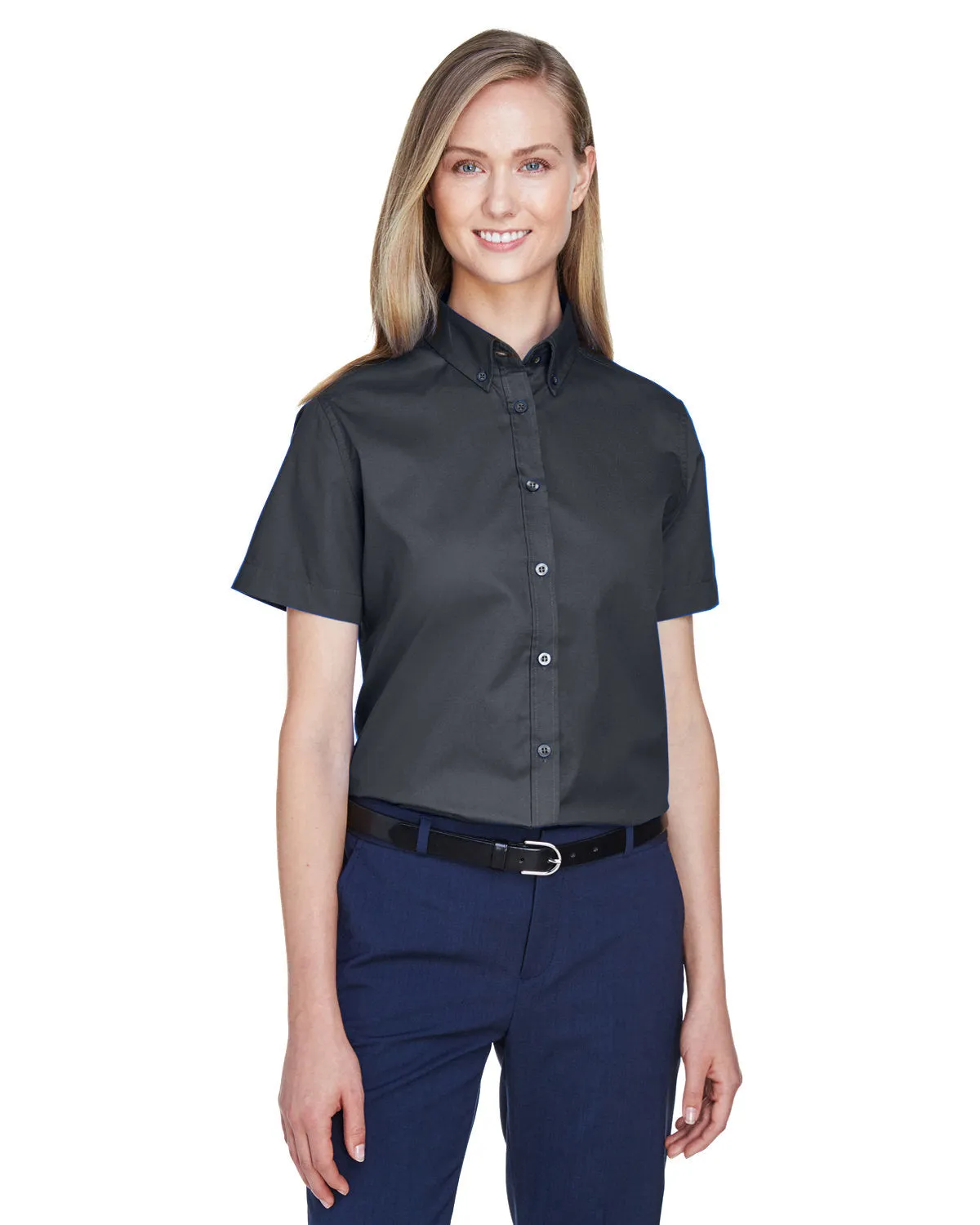 Core 365 Ladies Optimum Short-Sleeve Twill Shirt