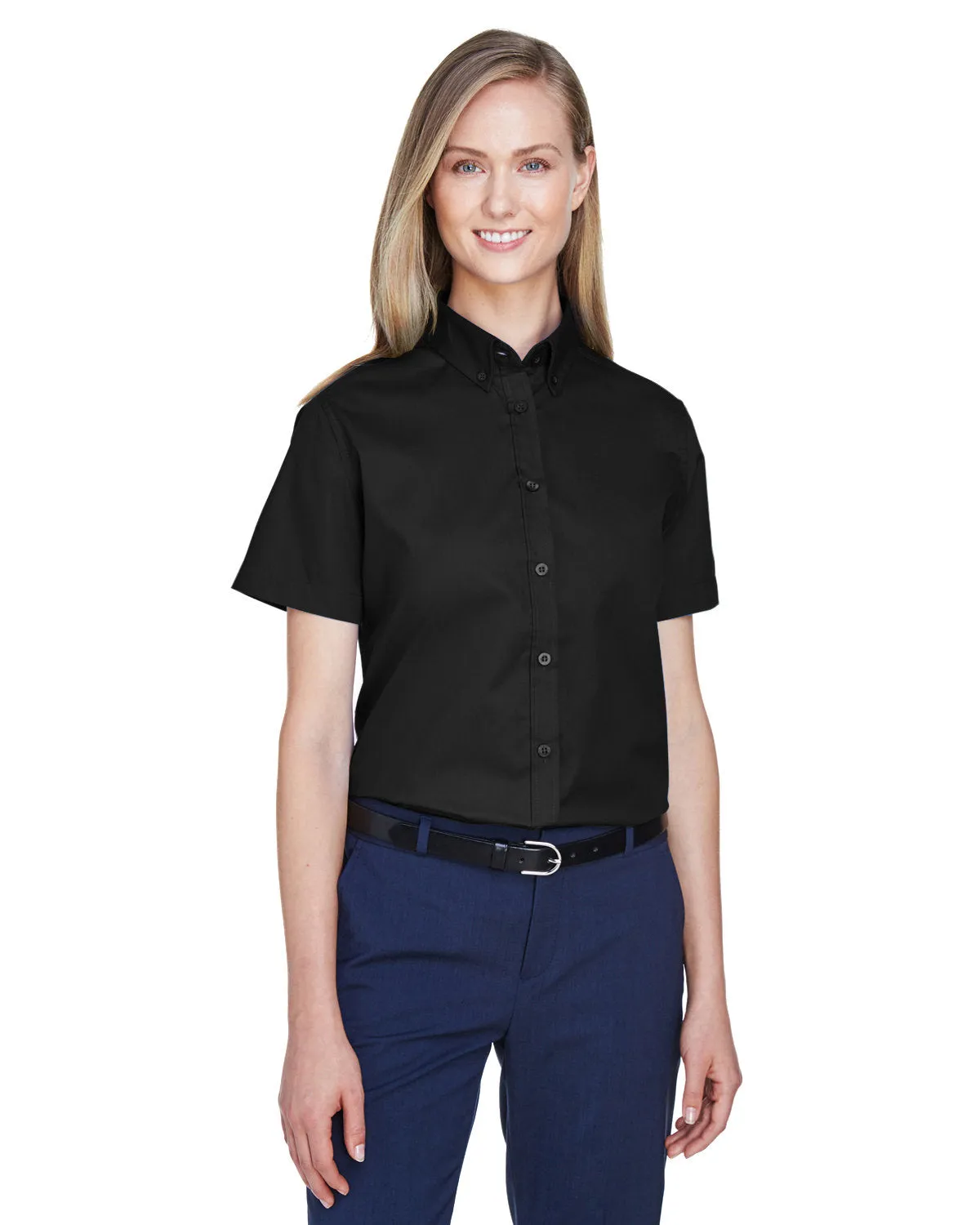 Core 365 Ladies Optimum Short-Sleeve Twill Shirt