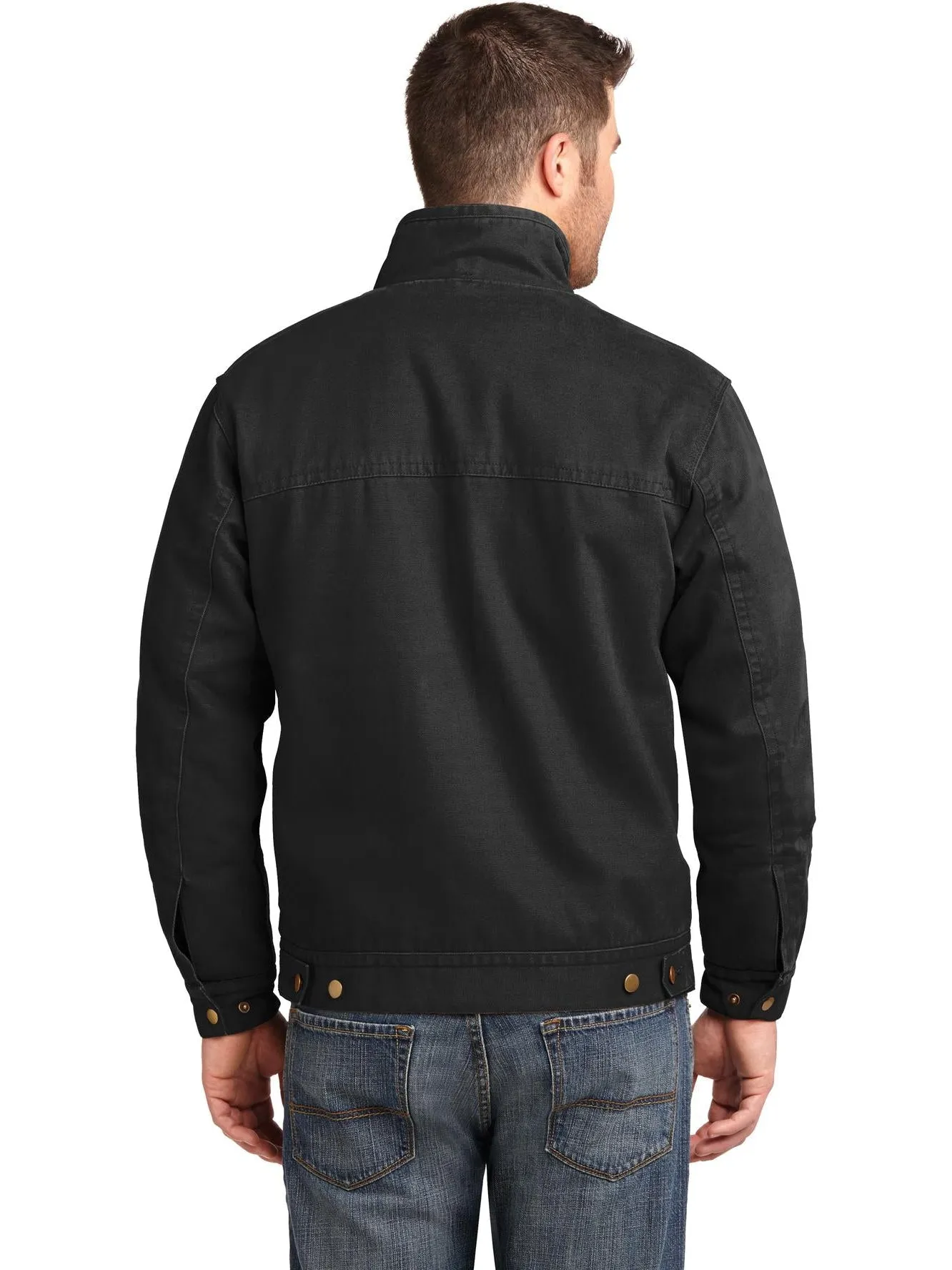 CornerStoneWashed Duck Cloth Flannel-Lined Work Jacket