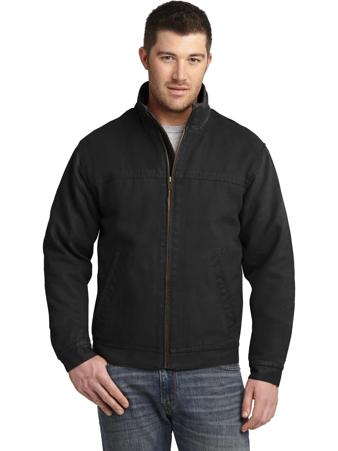 CornerStoneWashed Duck Cloth Flannel-Lined Work Jacket