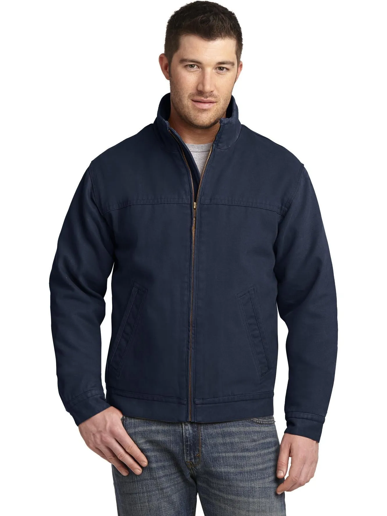 CornerStoneWashed Duck Cloth Flannel-Lined Work Jacket