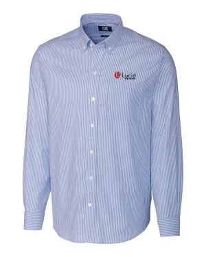 Cutter & Buck Tall Stretch Oxford Stripe Long Sleeve Dress Shirt