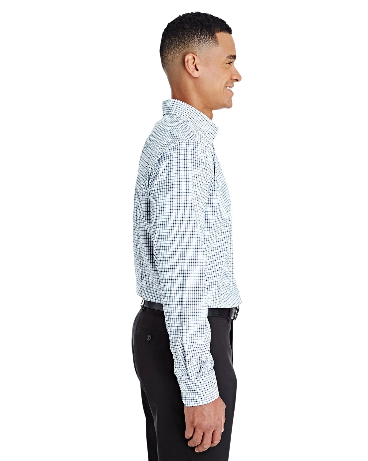 Devon & Jones CrownLux Performance Micro Windowpane Shirt