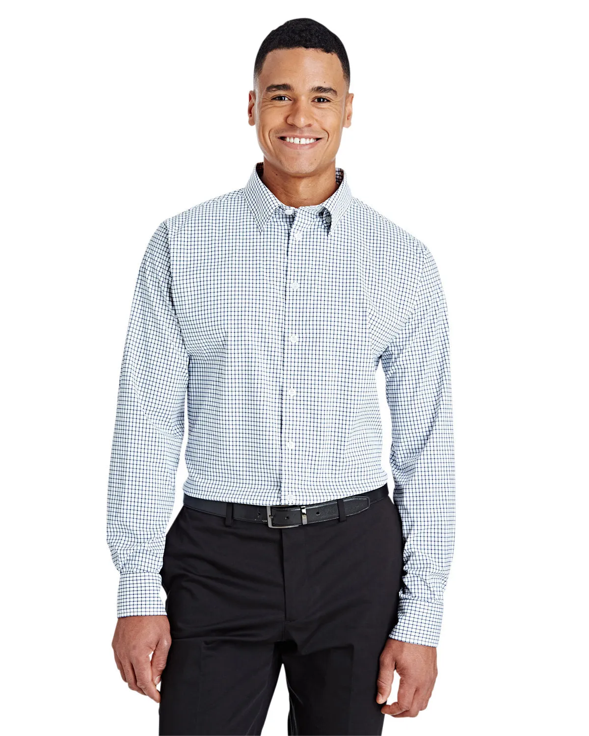 Devon & Jones CrownLux Performance Micro Windowpane Shirt