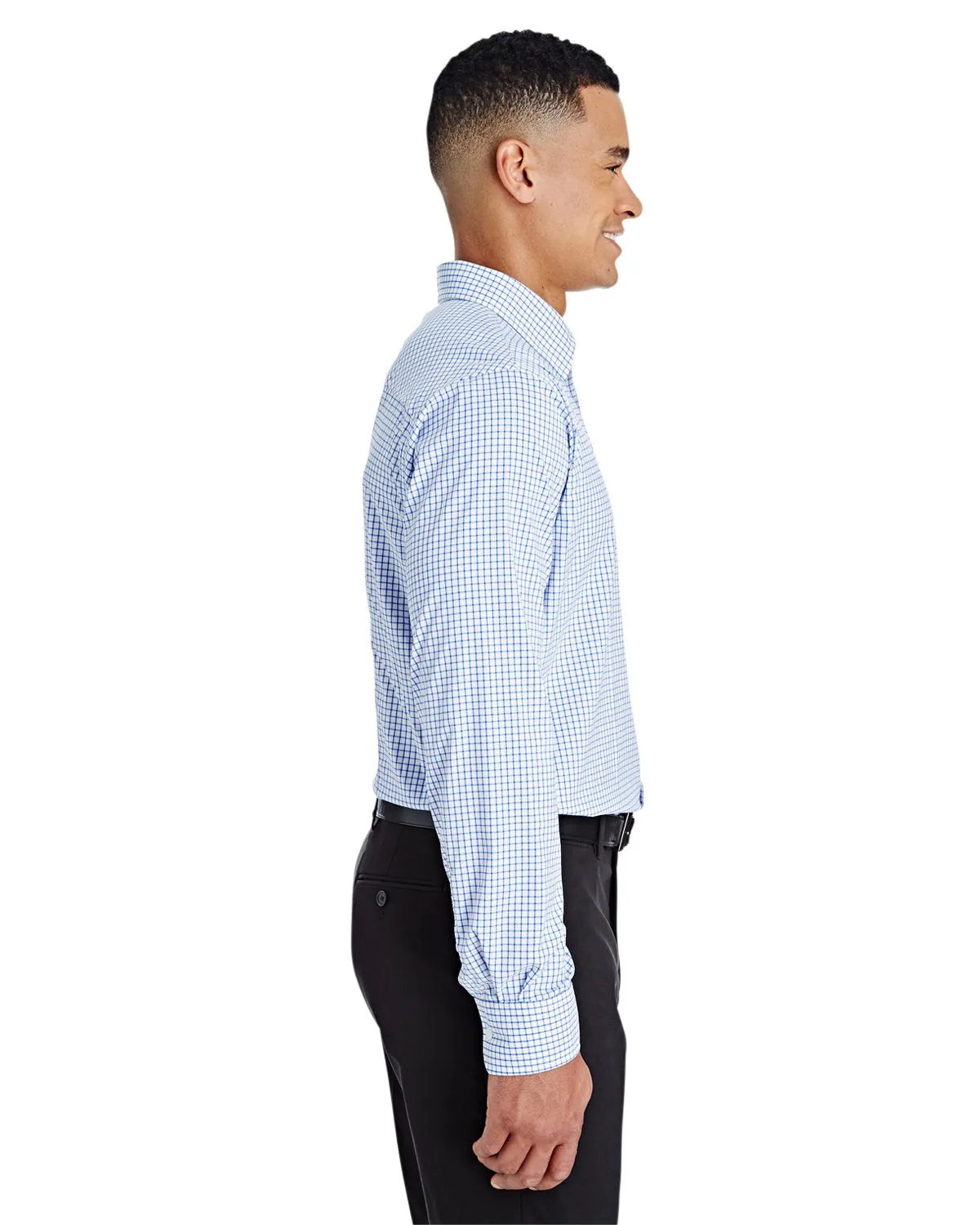 Devon & Jones CrownLux Performance Micro Windowpane Shirt