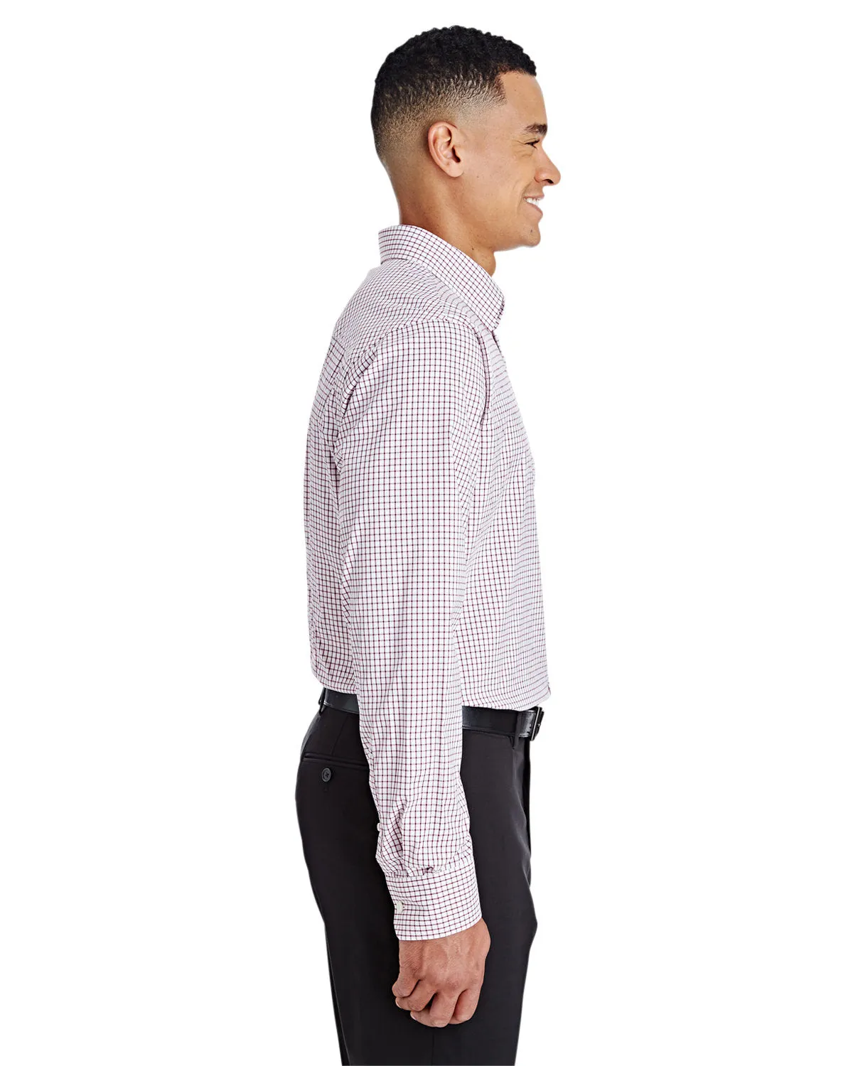 Devon & Jones CrownLux Performance Micro Windowpane Shirt
