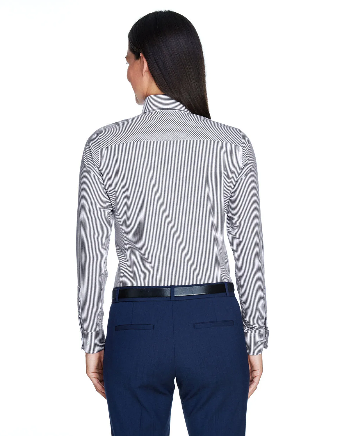 Devon & Jones Ladies Crown Woven Banker Stripe