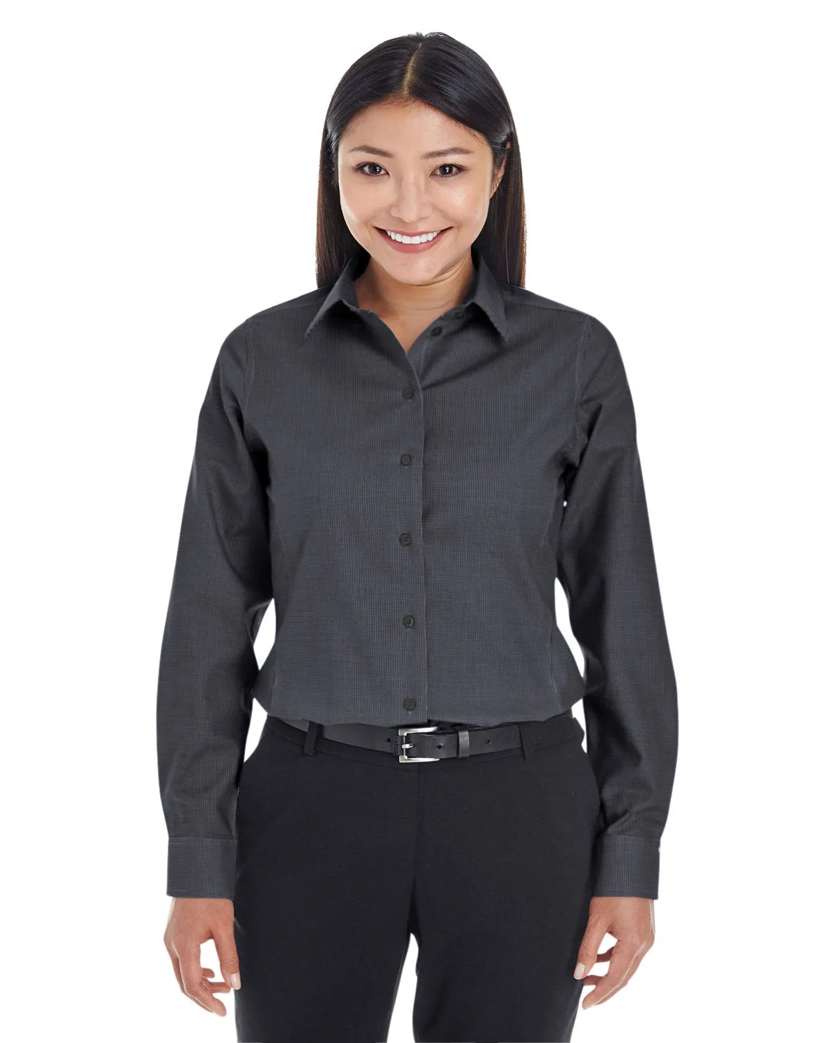 Devon & Jones Ladies Crown Woven Royal Dobby Shirt