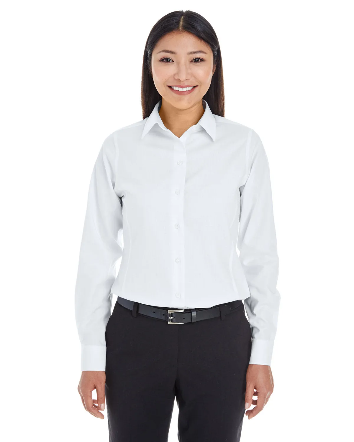 Devon & Jones Ladies Crown Woven Royal Dobby Shirt