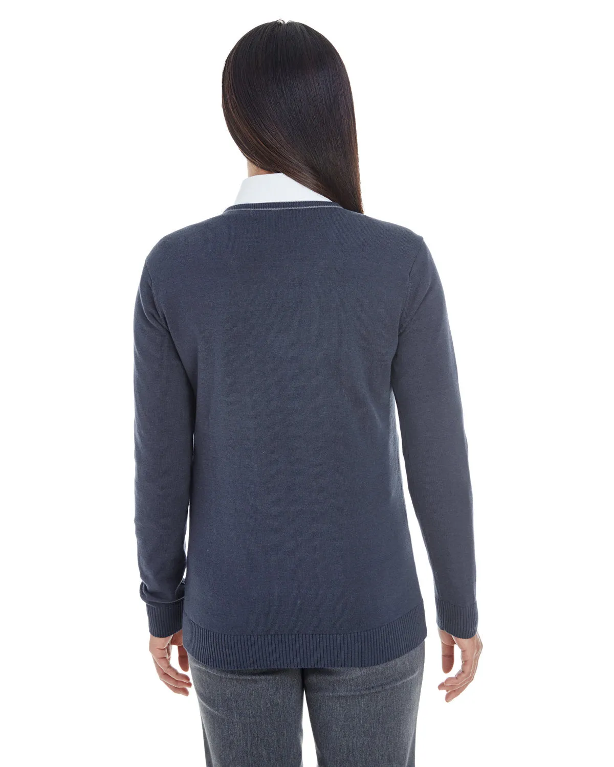 Devon & Jones Manchester Ladies Full-Zip Sweater