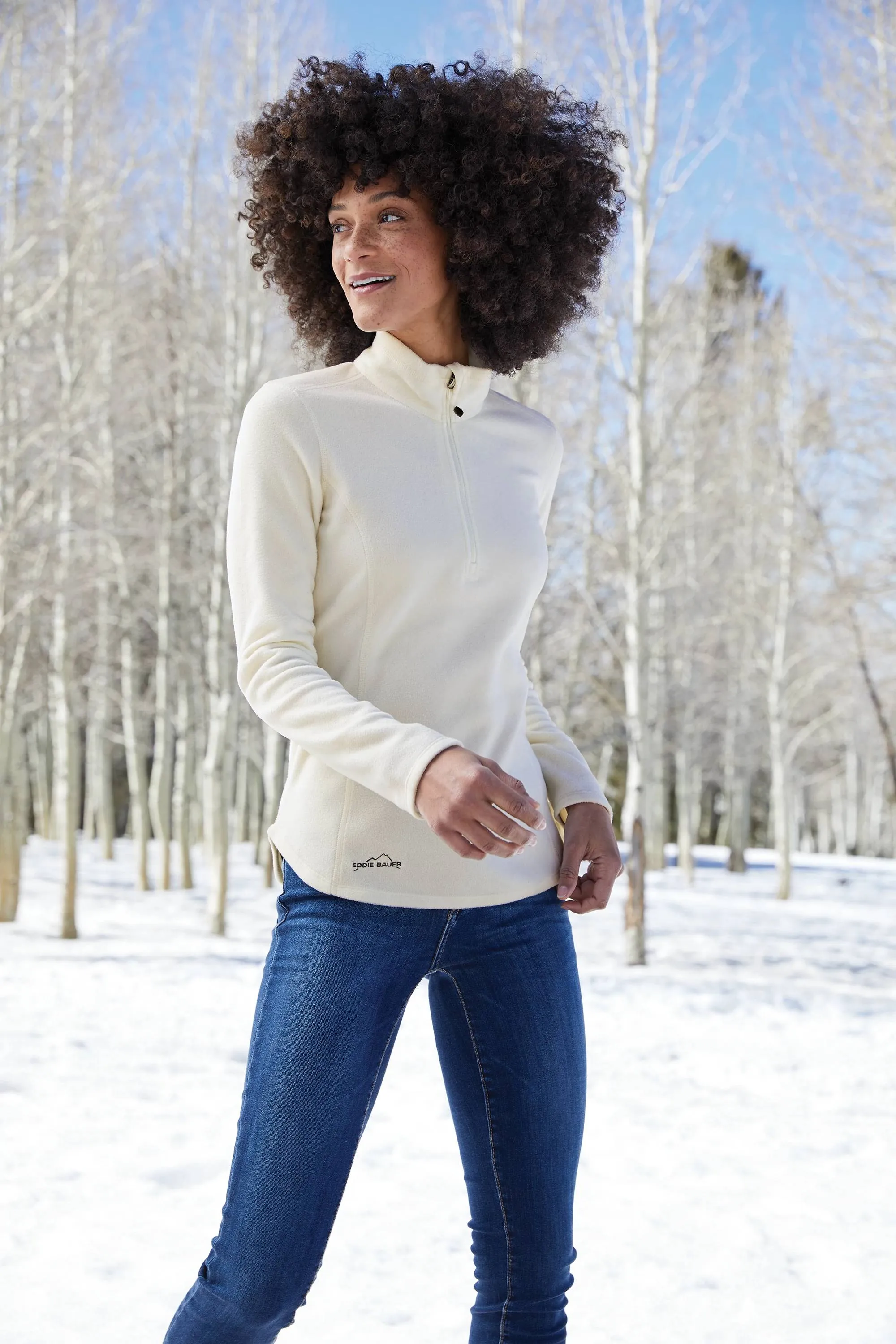 Eddie BauerLadies 1/2-Zip Microfleece Jacket