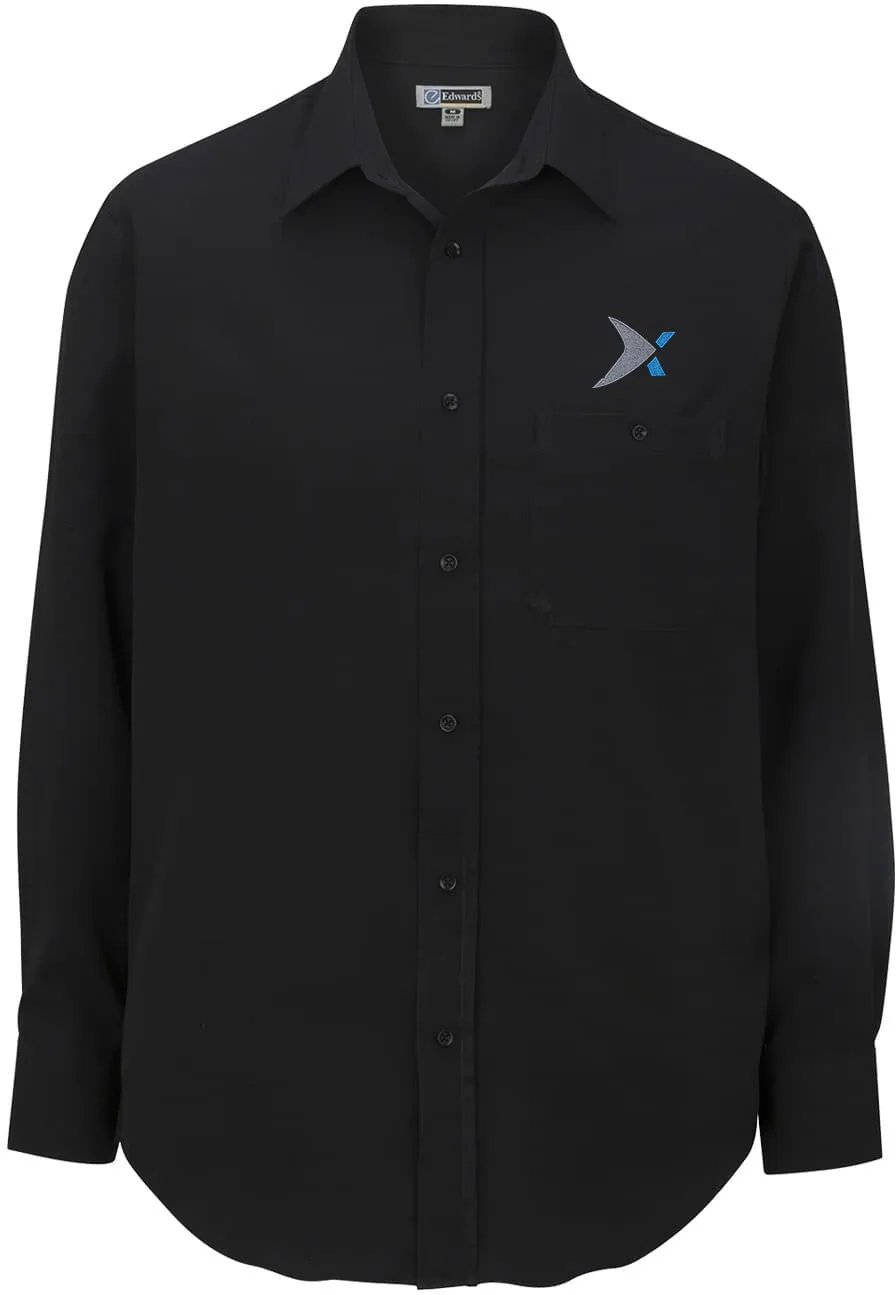 Edwards Long Sleeve Bastiste Cafe Shirt