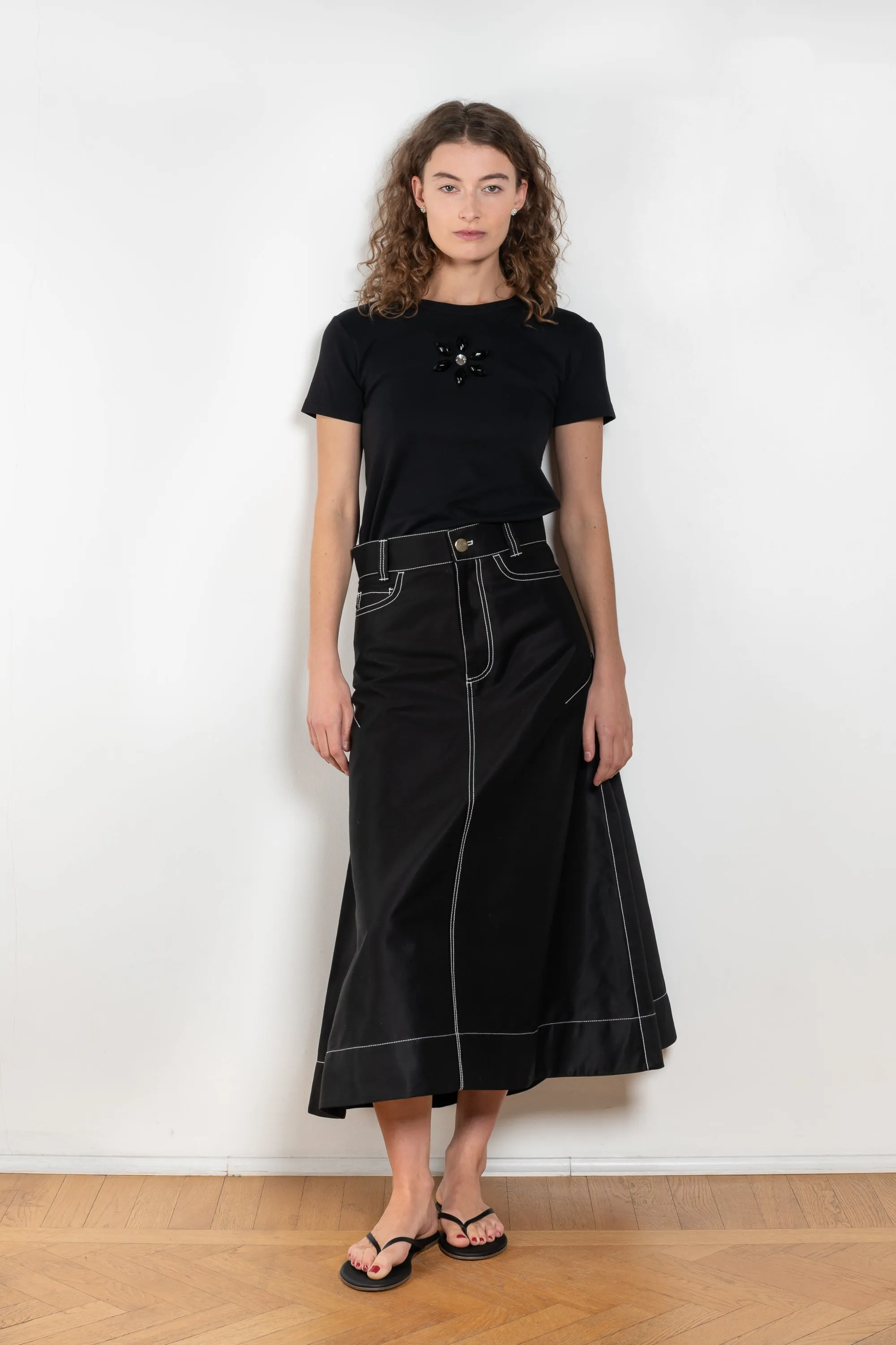 Flared Workwear Skirt