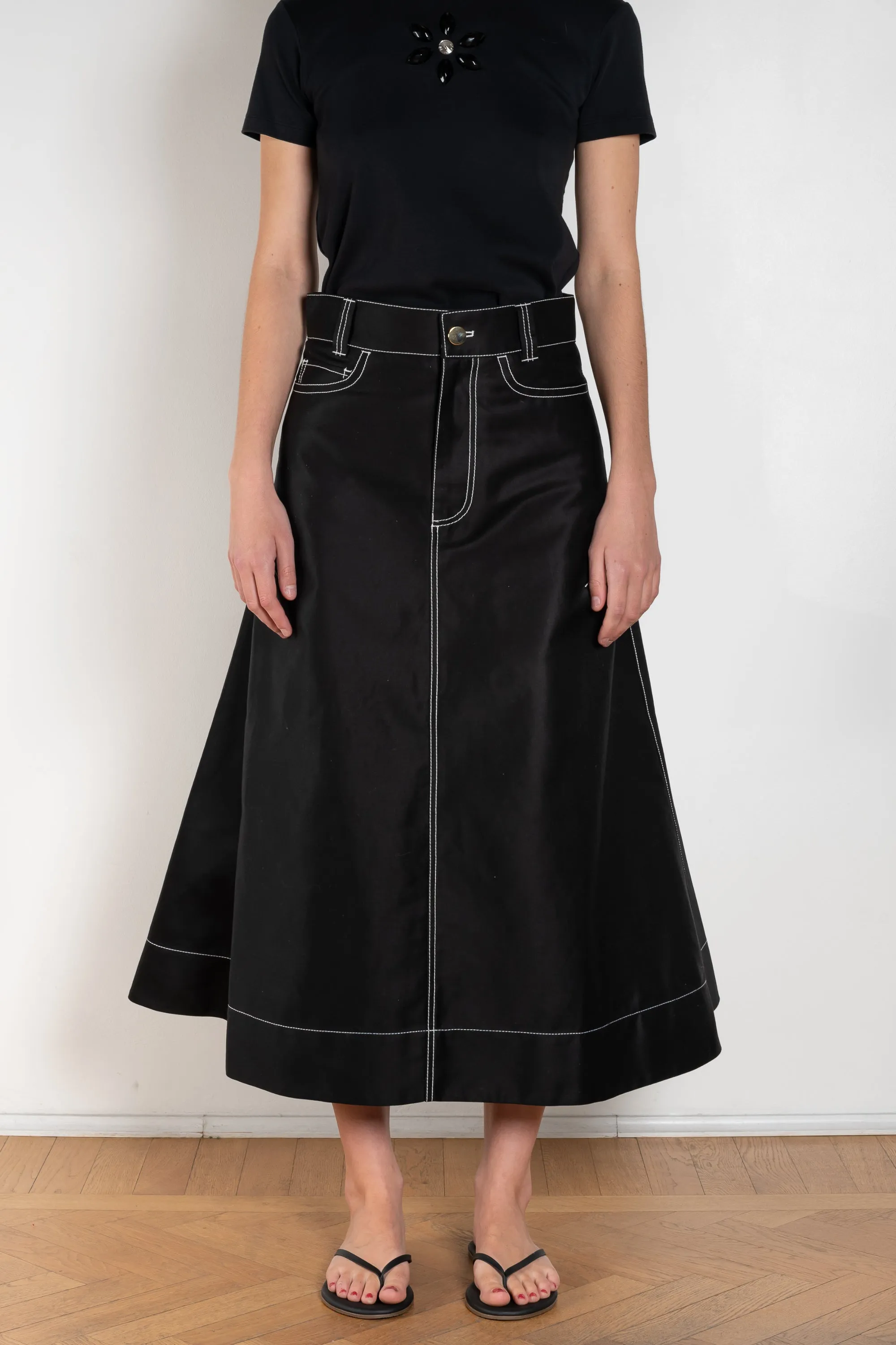 Flared Workwear Skirt