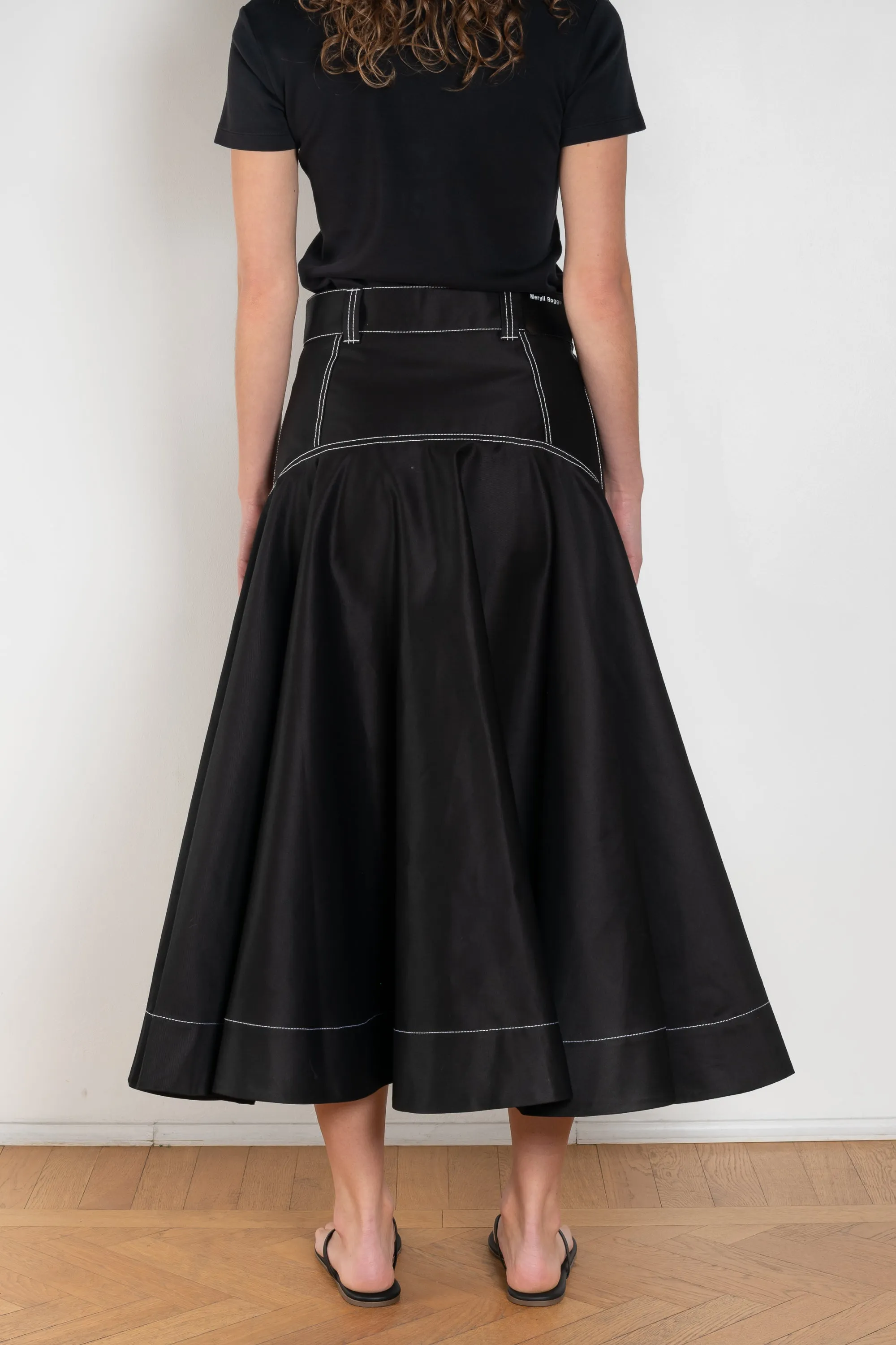 Flared Workwear Skirt