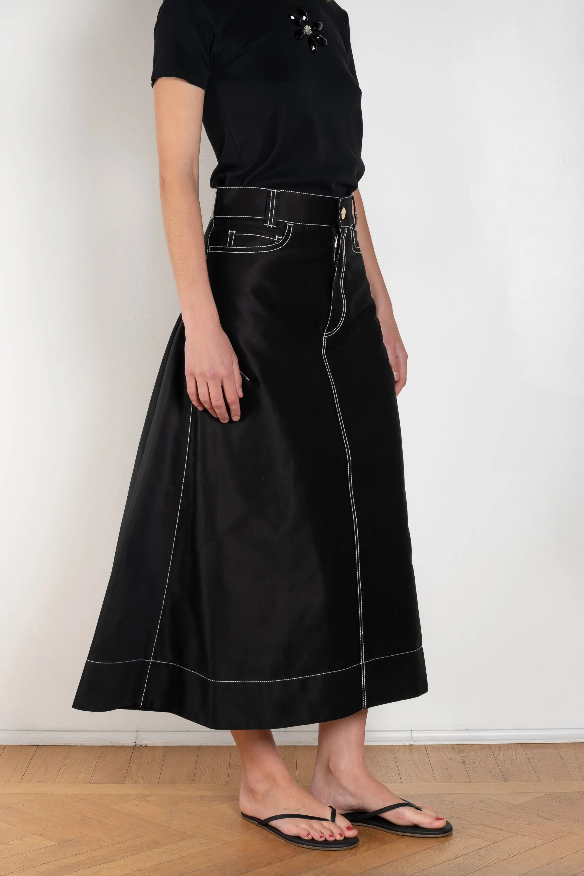 Flared Workwear Skirt