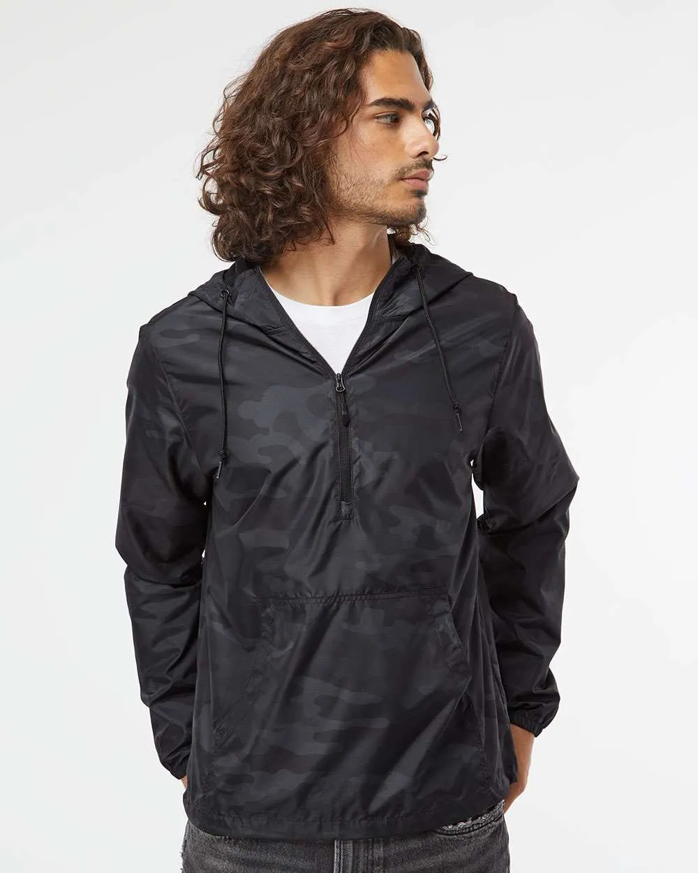 Independent Trading Co. Lightweight Windbreaker Pullover Jacket