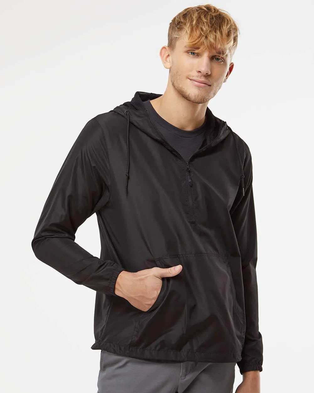 Independent Trading Co. Lightweight Windbreaker Pullover Jacket