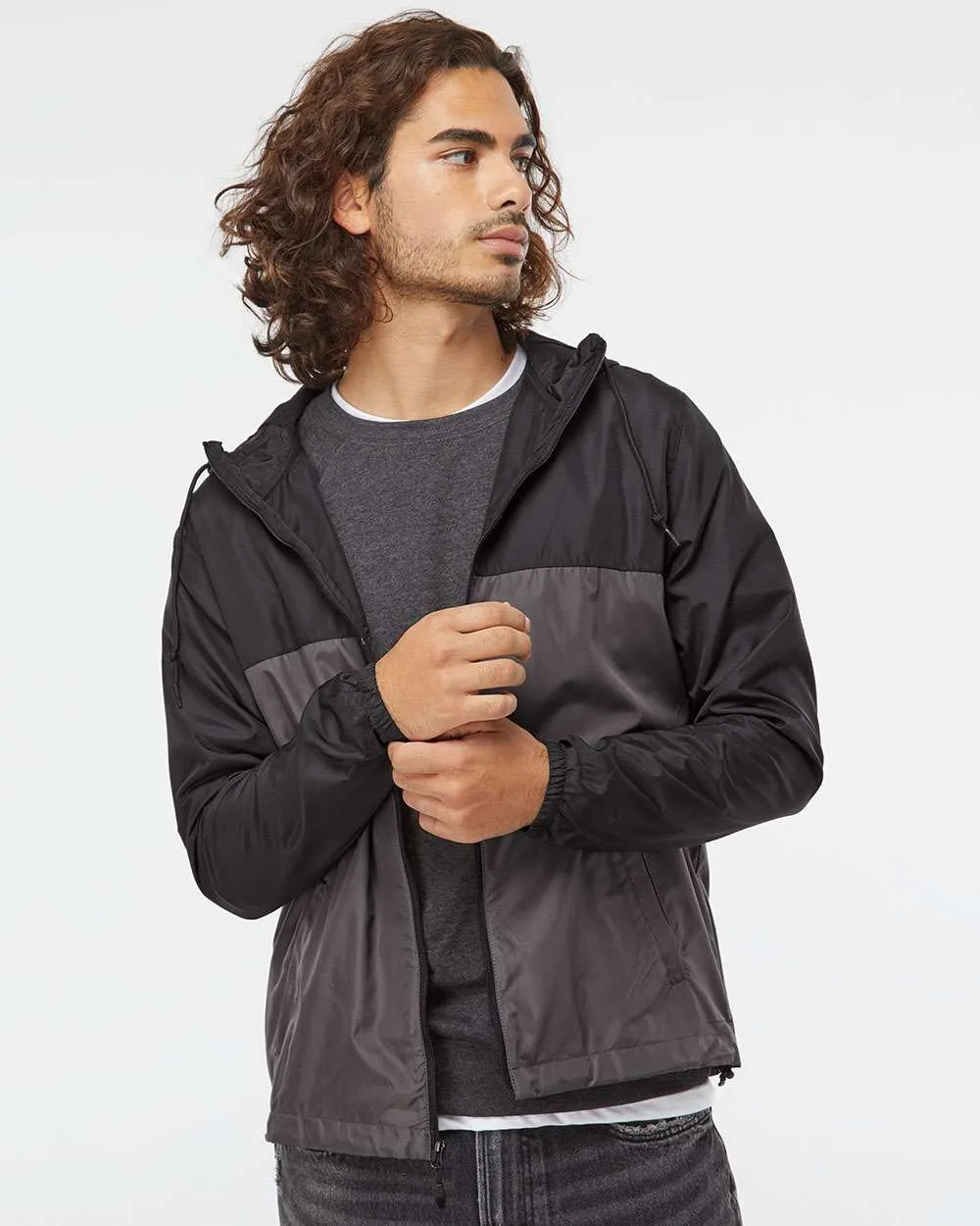 Independent Trading Co. Water-Resistant Lightweight Windbreaker