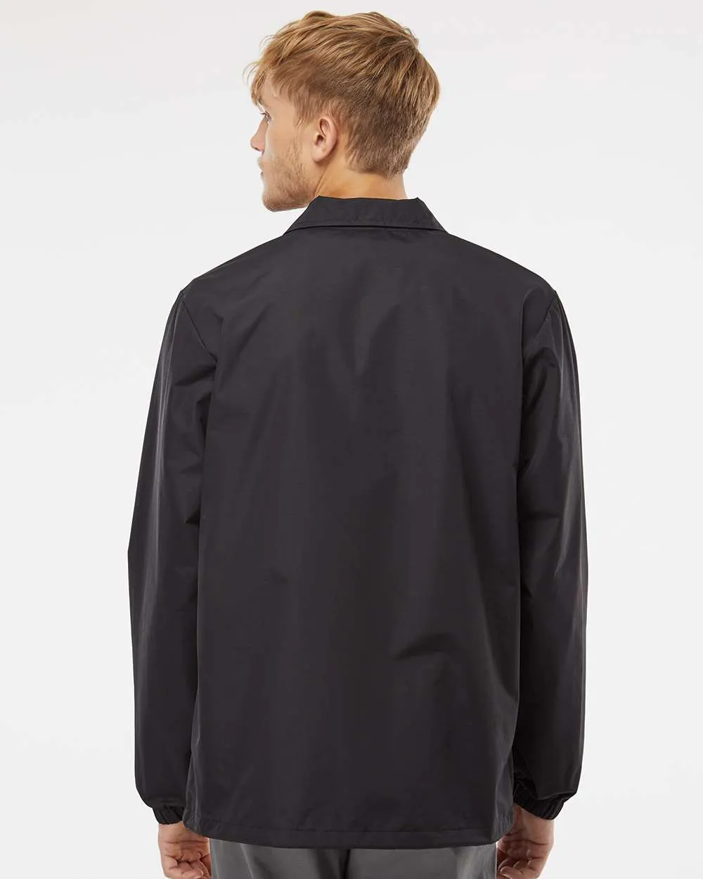 Independent Trading Co. Water-Resistant Windbreaker Coachs Jacket
