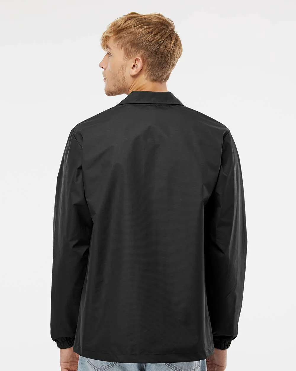 Independent Trading Co. Water-Resistant Windbreaker Coachs Jacket