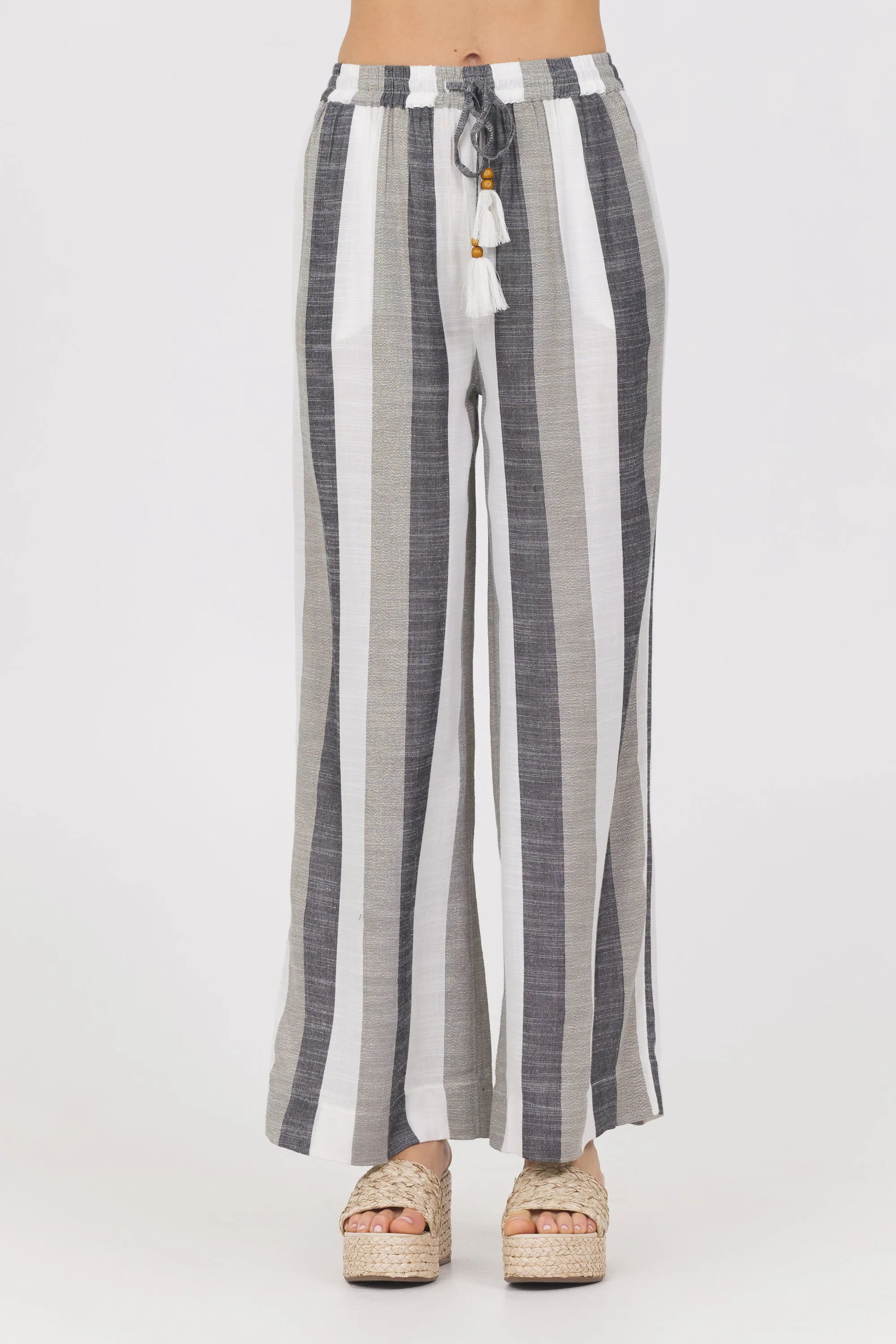Lightweight Metallic Stripe Pant