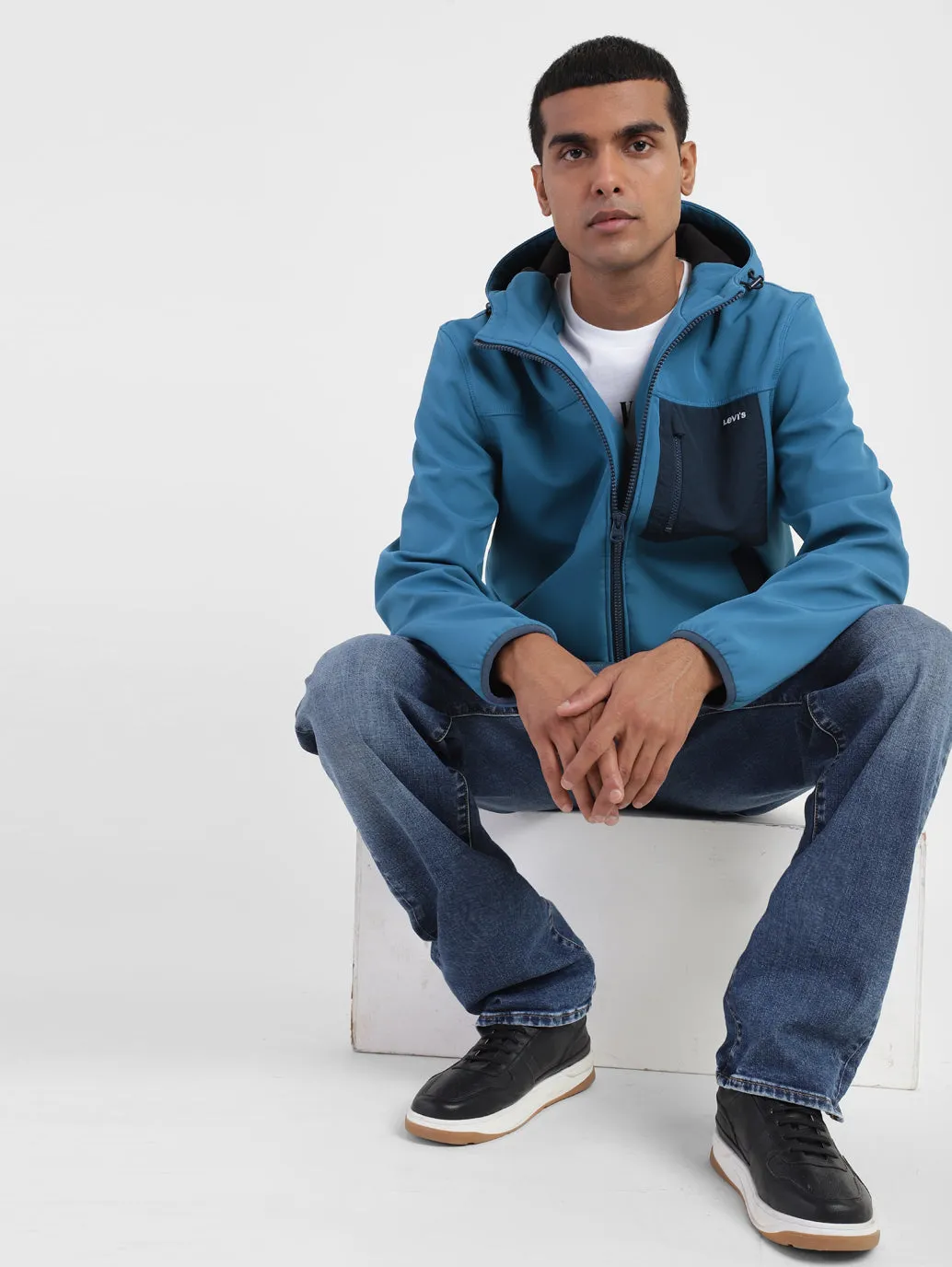 Men's Colorblock Hooded Tailored Jacket LEVI'S