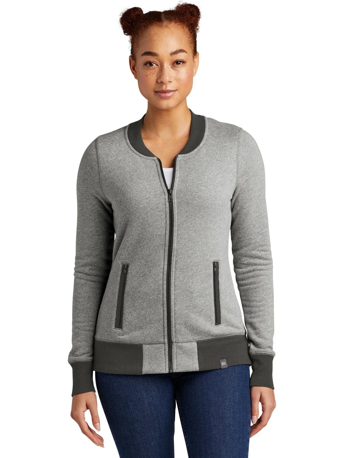 New Era Ladies French Terry Baseball Full-Zip