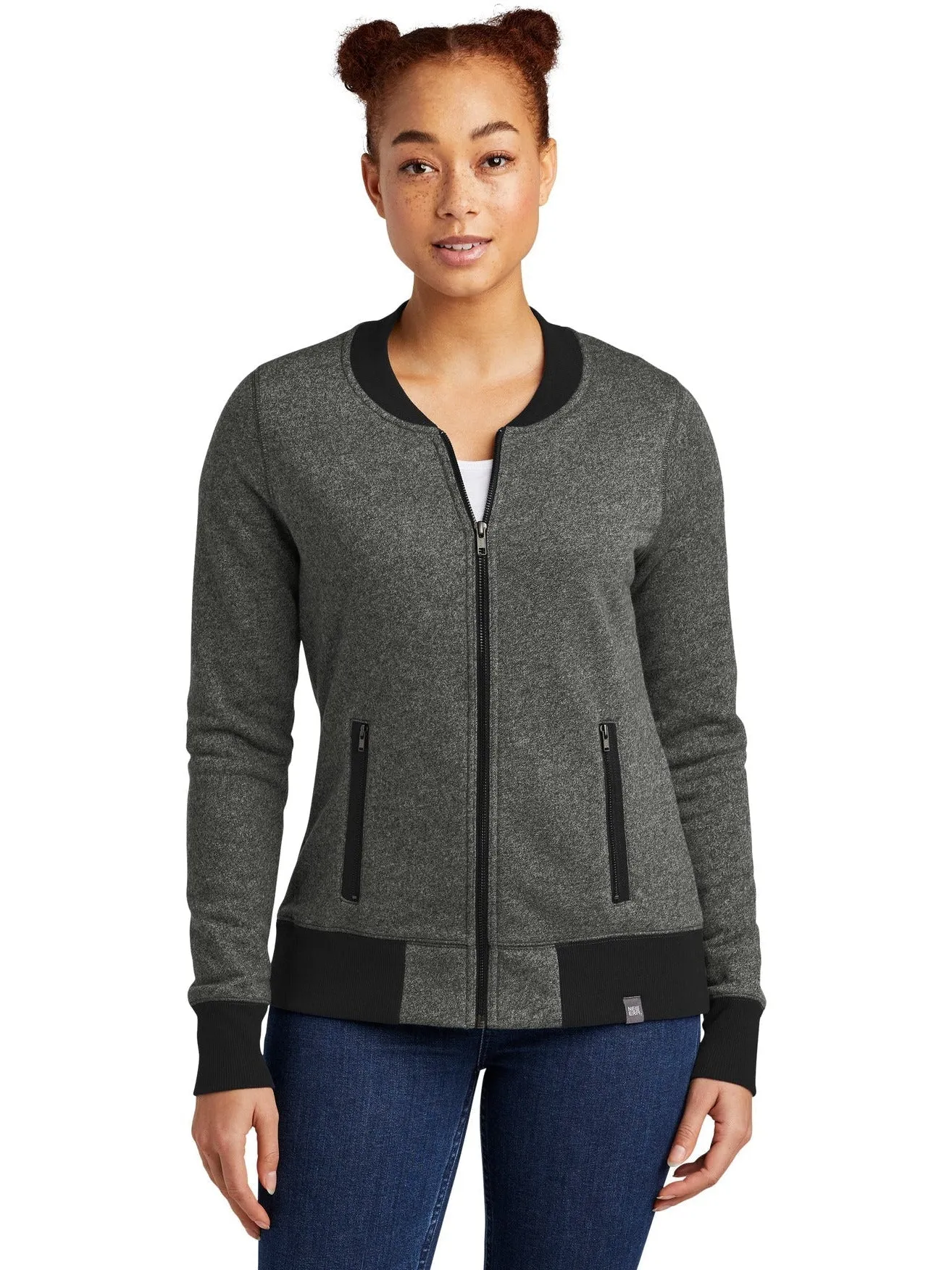 New Era Ladies French Terry Baseball Full-Zip