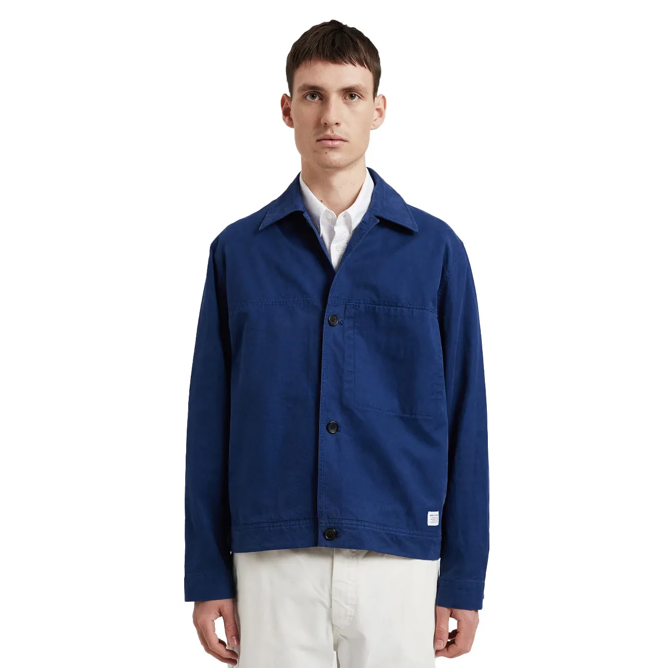 Norse Projects Marcus Canvas Overshirt Workwear Blue